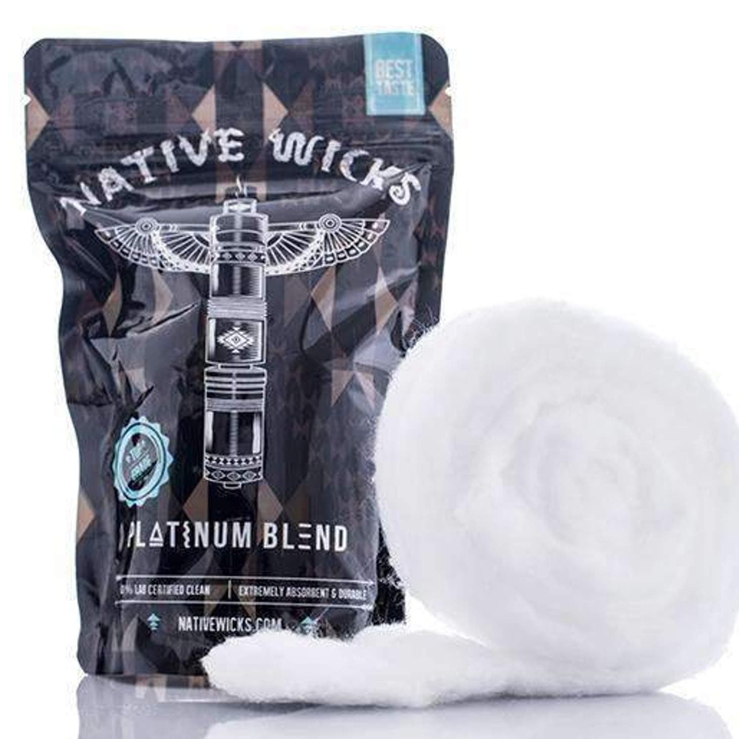 Native Wicks Platinum Blend, Leather, White, 1 Unità (Confezione da 1)