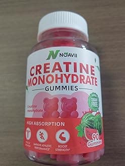 Creatine Monohydrate Gummies 5000mg for Men & Women, Chewables Creatine Monohydrate for Muscle Strength, Muscle Builder, Energy Boost, Pre-Workout Supplement-90 Watermelon