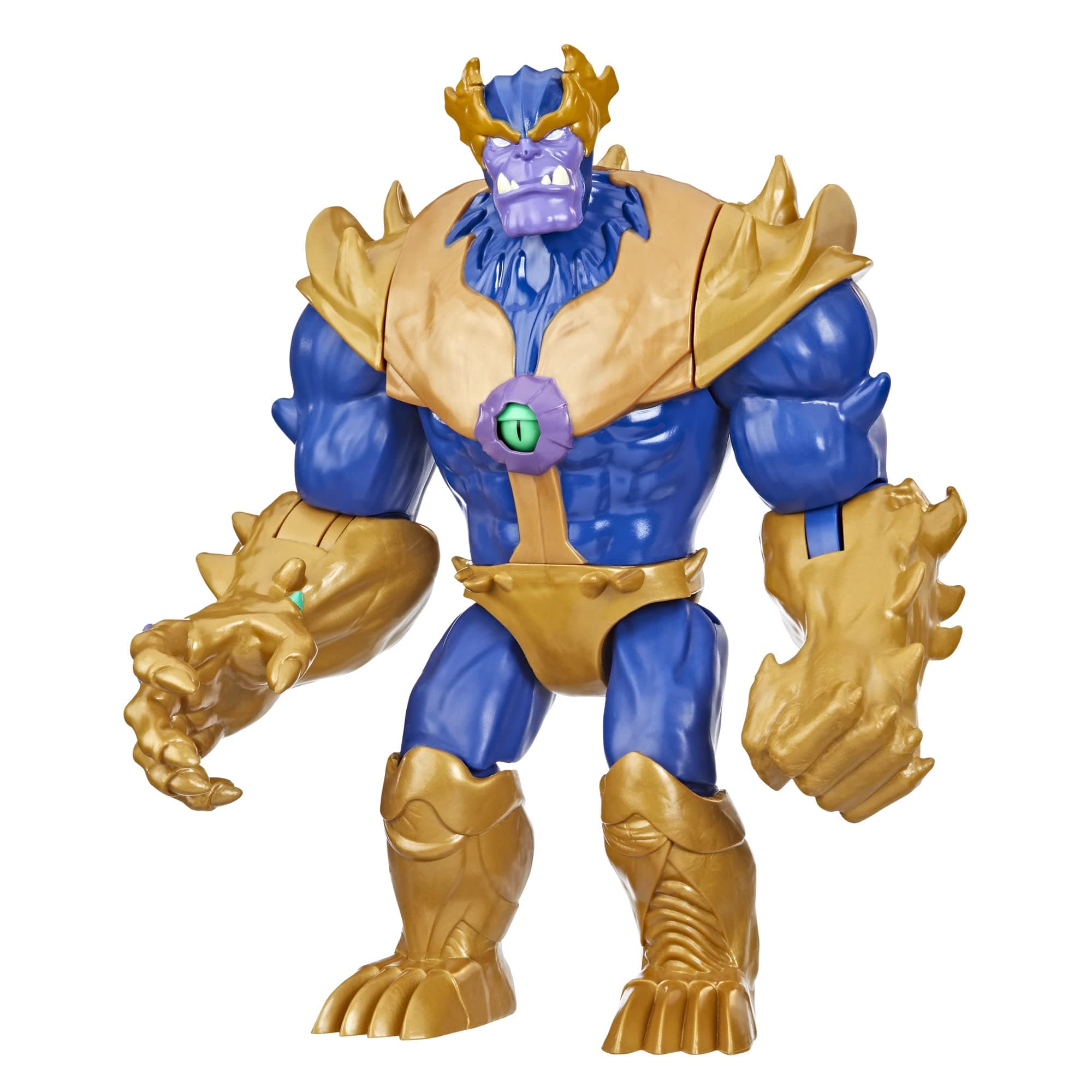 Marvel Avengers Mech Strike Monster Hunters Monster Punch Thanos Toy, 9-Inch-Scale Deluxe Action Figure, Marvel Toys For Kids Ages 4 And Up