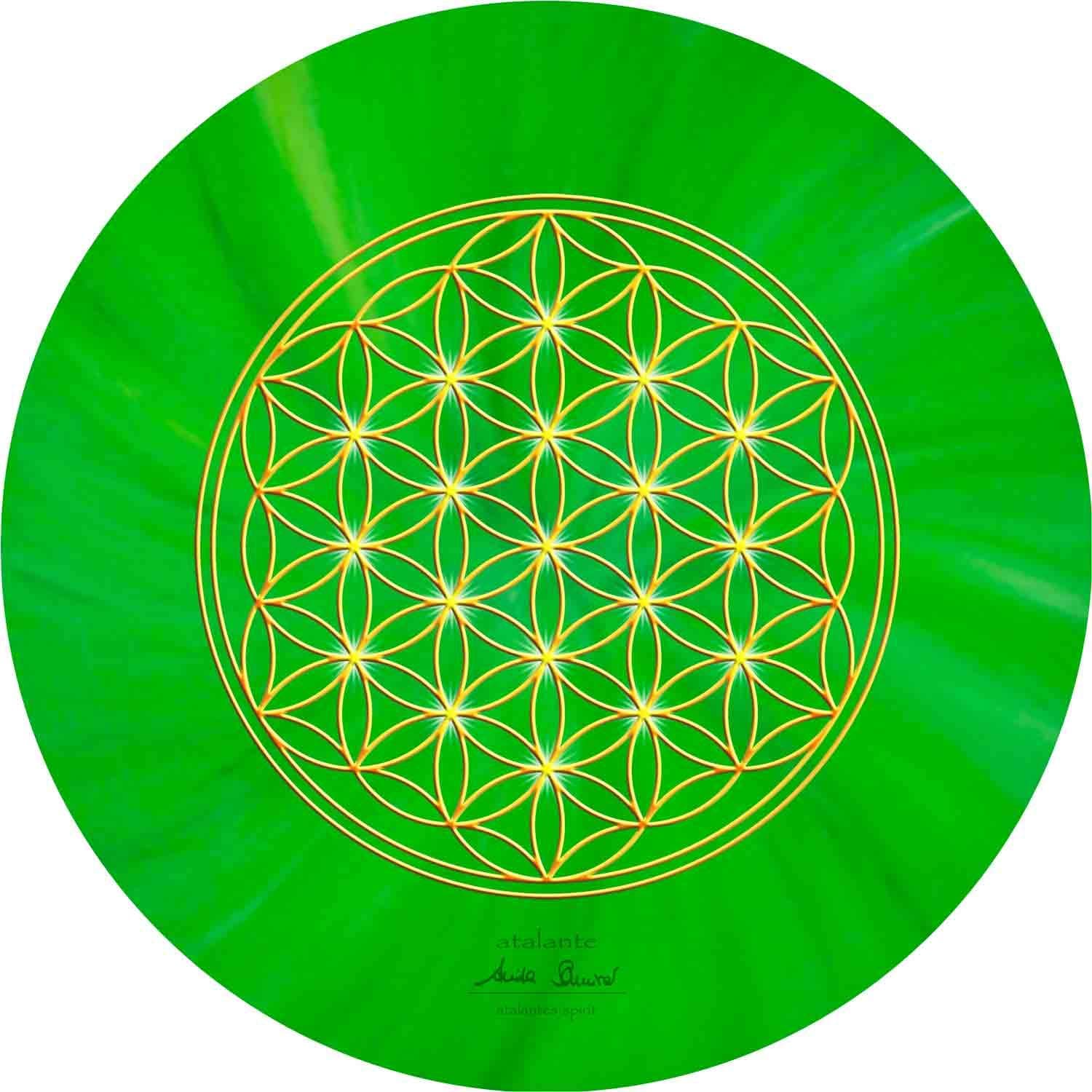 Tree of Life Round Mousepad – 19 cm Diameter – Green – Heart Chakra