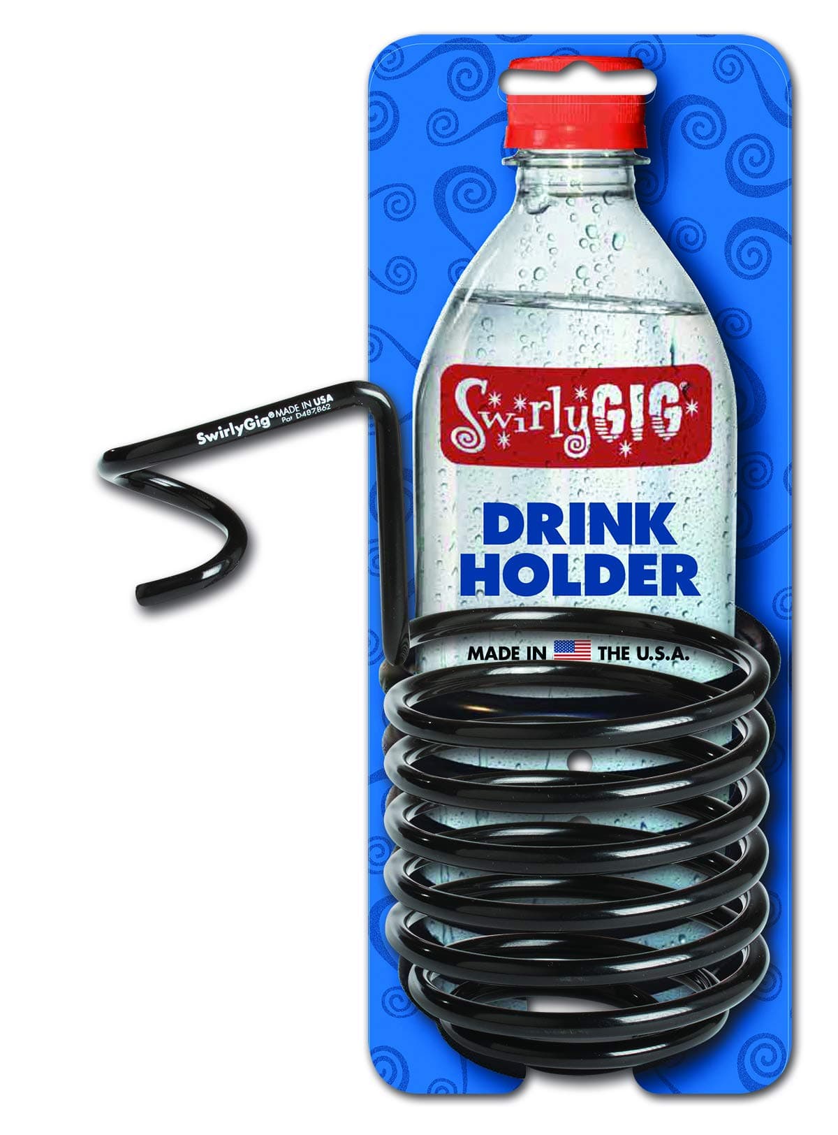 SwirlyGig SG2000 II Drink Holder for 1 Tubing, Black