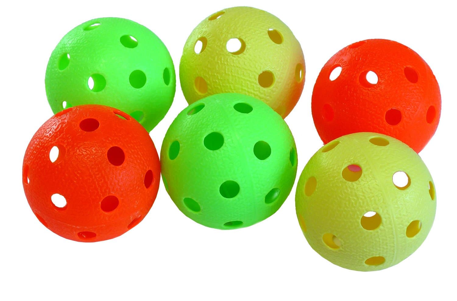 Realstick floor ball / uni hockey ball (set of 6) – colour mix