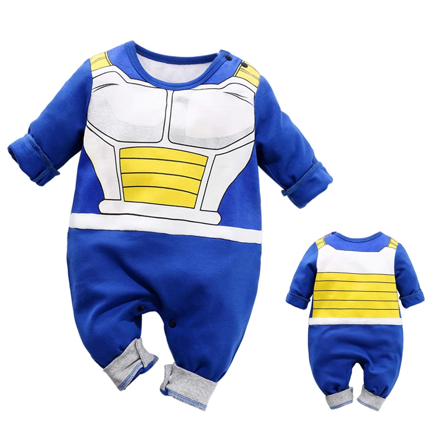 YFYBaby Baby Cartoon Costume Halloween Cosplay Romper Outfit Infant Toddler Playsuit Gift Blue
