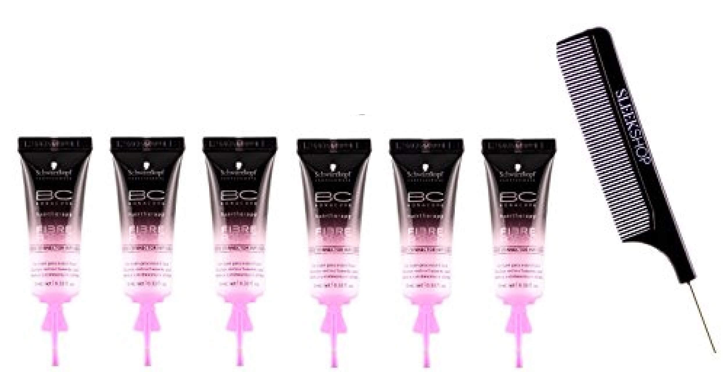 SchwarzkopfBC Bonacure Fibre Force Bond Connector Infusion (with Sleek Steel Pin Tail Comb) ((6-pack) x 0.33 oz)