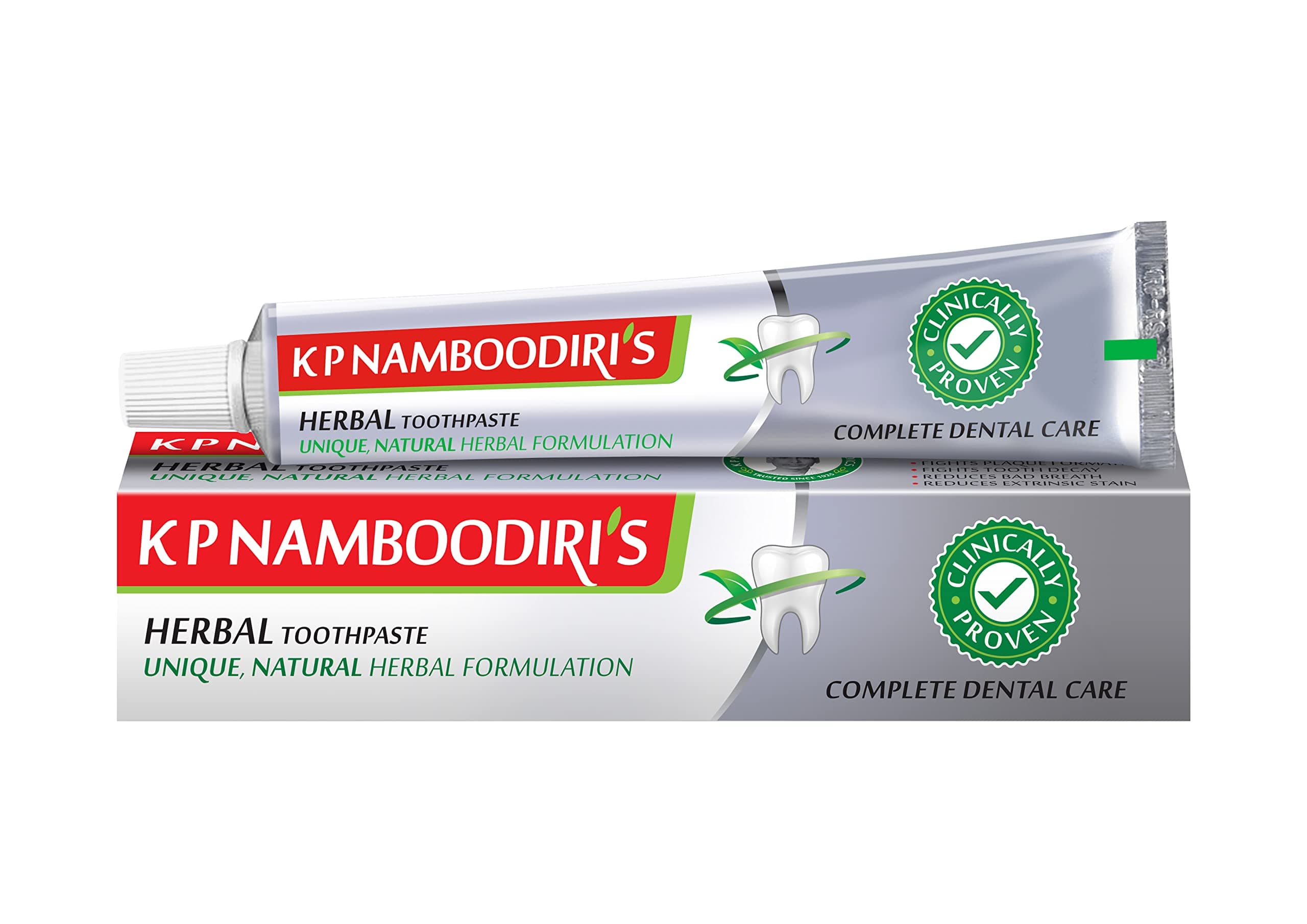 K P NAMBOODIRI'S Herbal Toothpaste 150g - Pack of 2