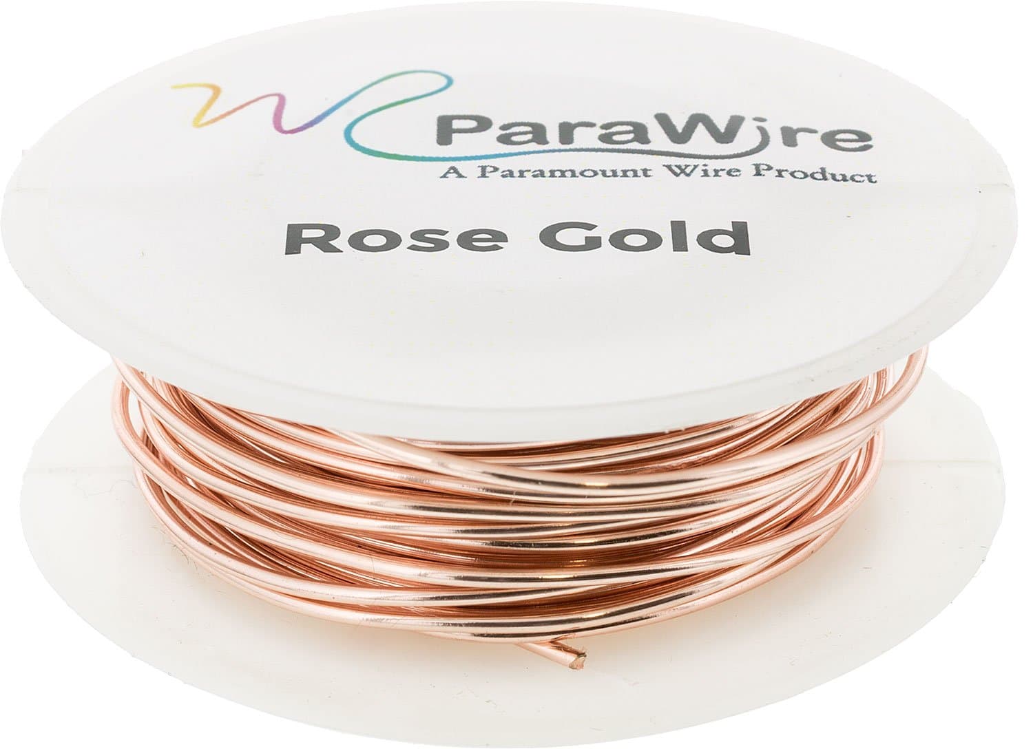 Copper Wire, Silver Plated Parawire 22ga Rose Gold 60' Roll