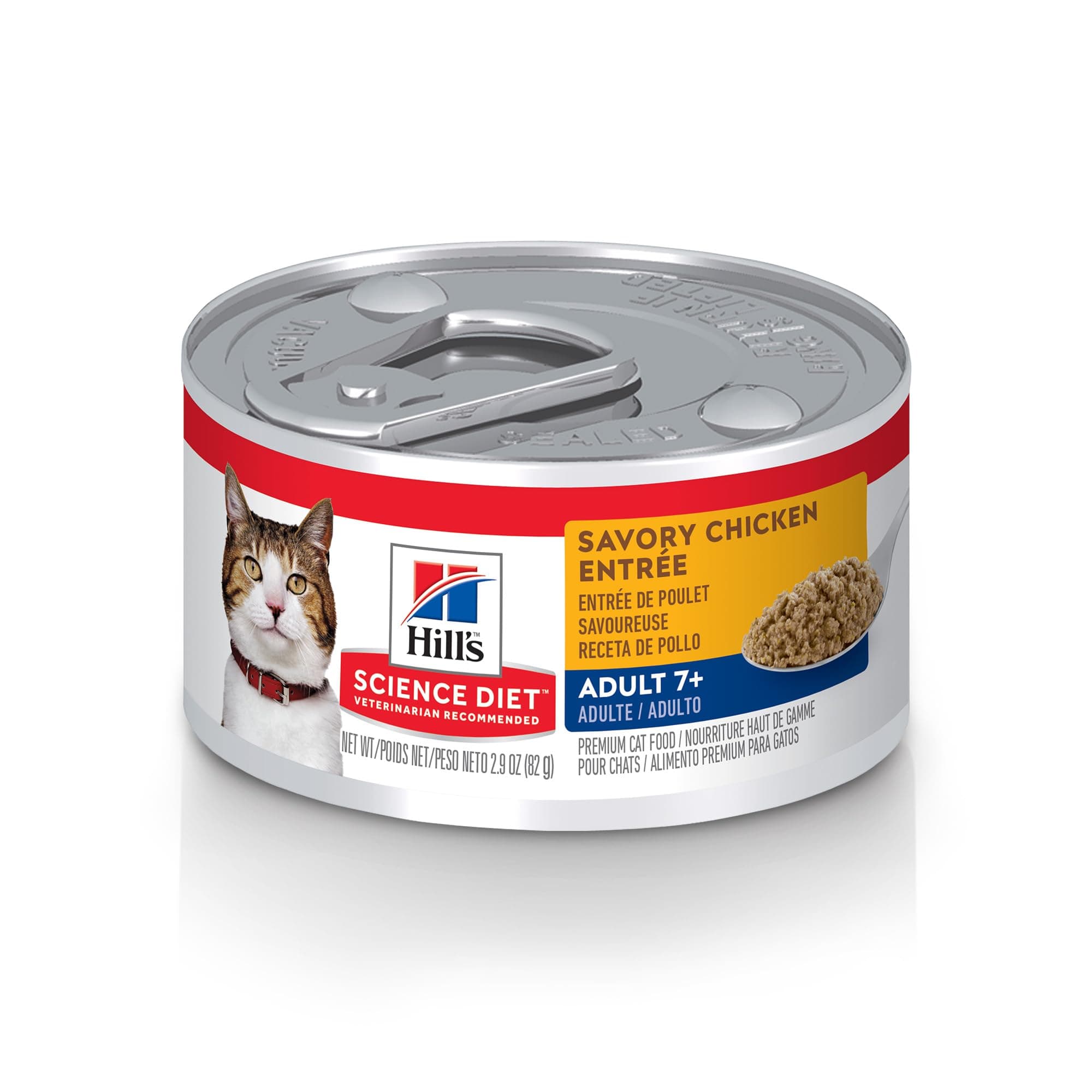 Hills Science Diet Cat Food, Seniors, For Elderly Cats, Maintain the Health of Long Life Cats, Chicken, 2.8 oz (82 g) x 24 Cans (Sold by Case)