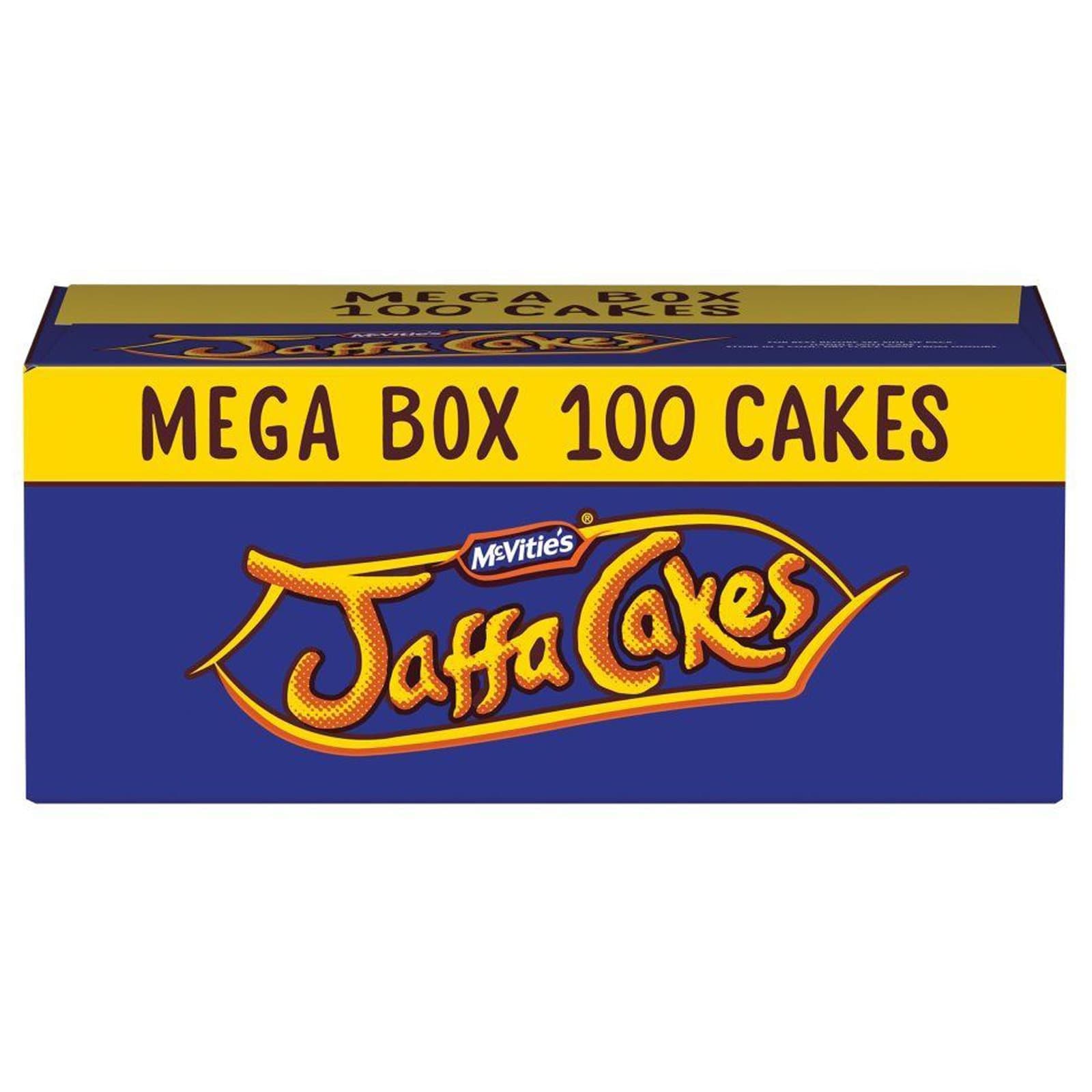 Jaffa Cakes 100 Cakes - Mega Box - 5 x Twin Pack Carton with 20 Cakes