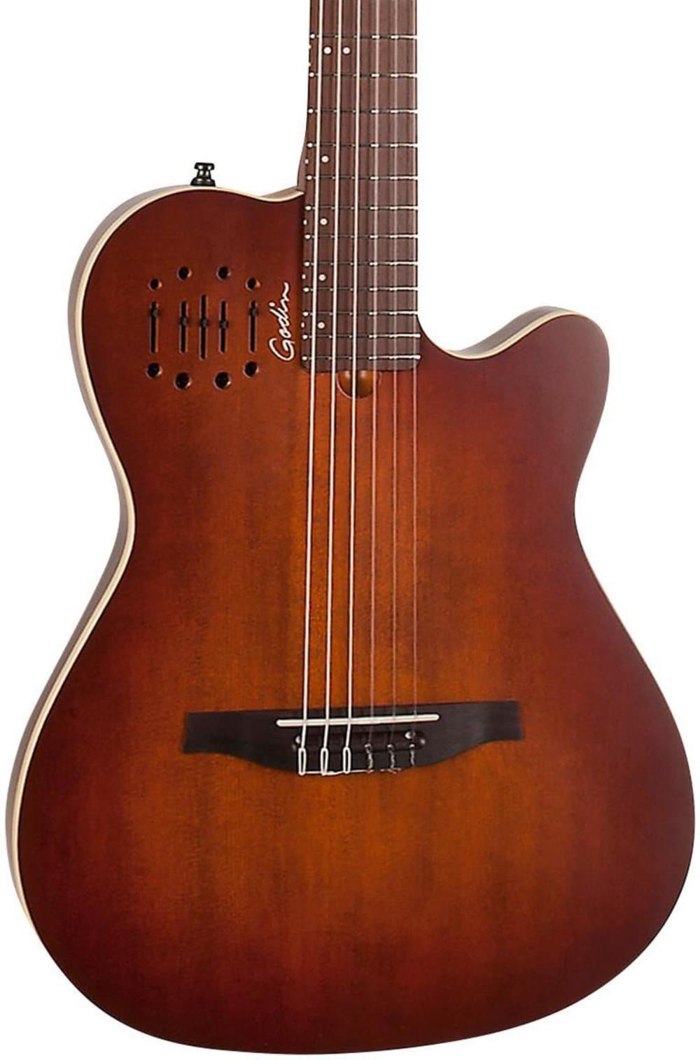 Godin Multiac Encore Nylon String Acoustic-Electric Guitar Burnt Umber