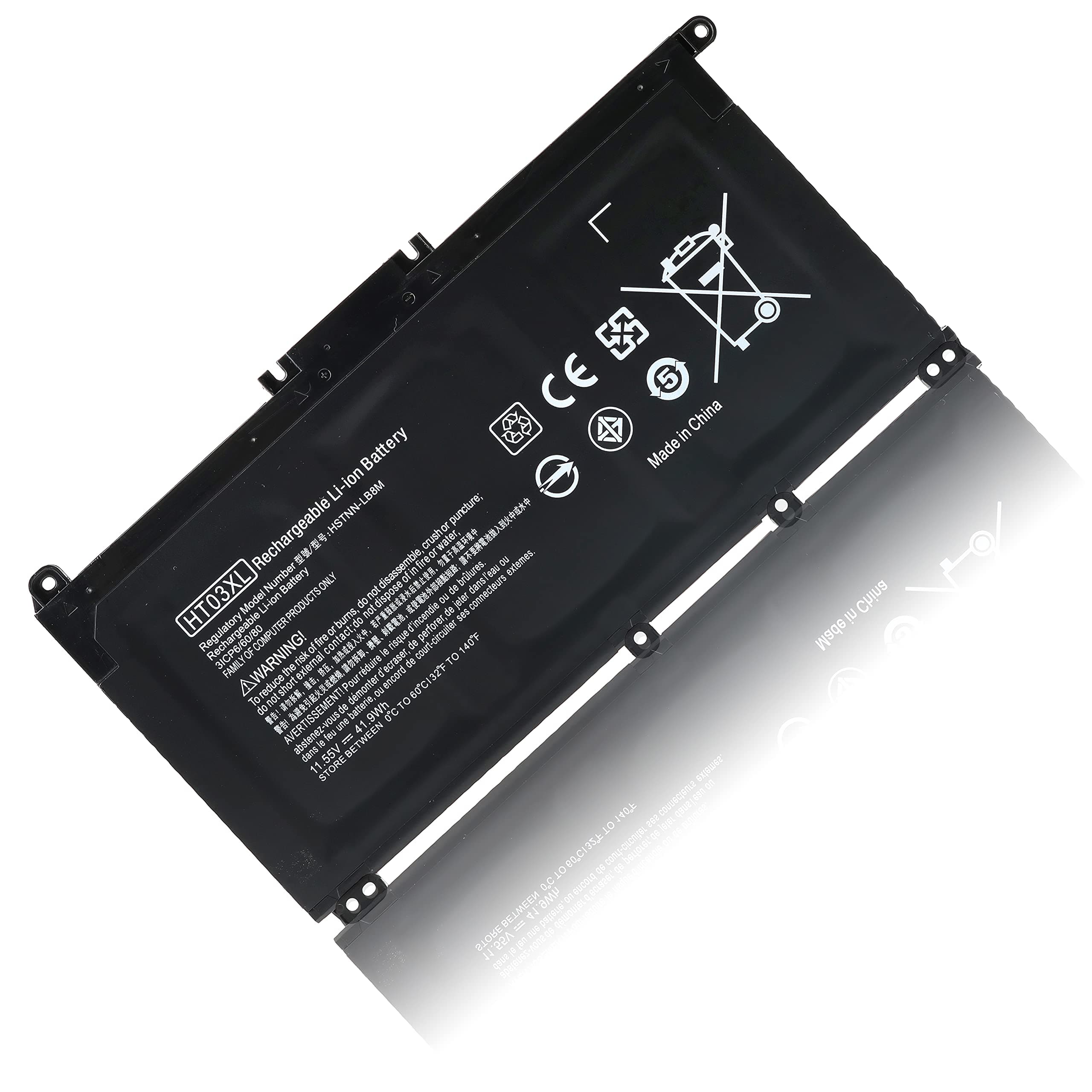 L11119-855 HT03XL Laptop Battery for HP Pavilion Battery 14-CE 15-CS 15-DA Series 14-CE0068ST 15-CS0051WM 15-CS0053CL 15-DA0012DX 15-DA0032WM 15-DA0033WM HSTNN-LB8L HSTNN-LB8M HSTNN-UB7J-11.55V 41.9Wh