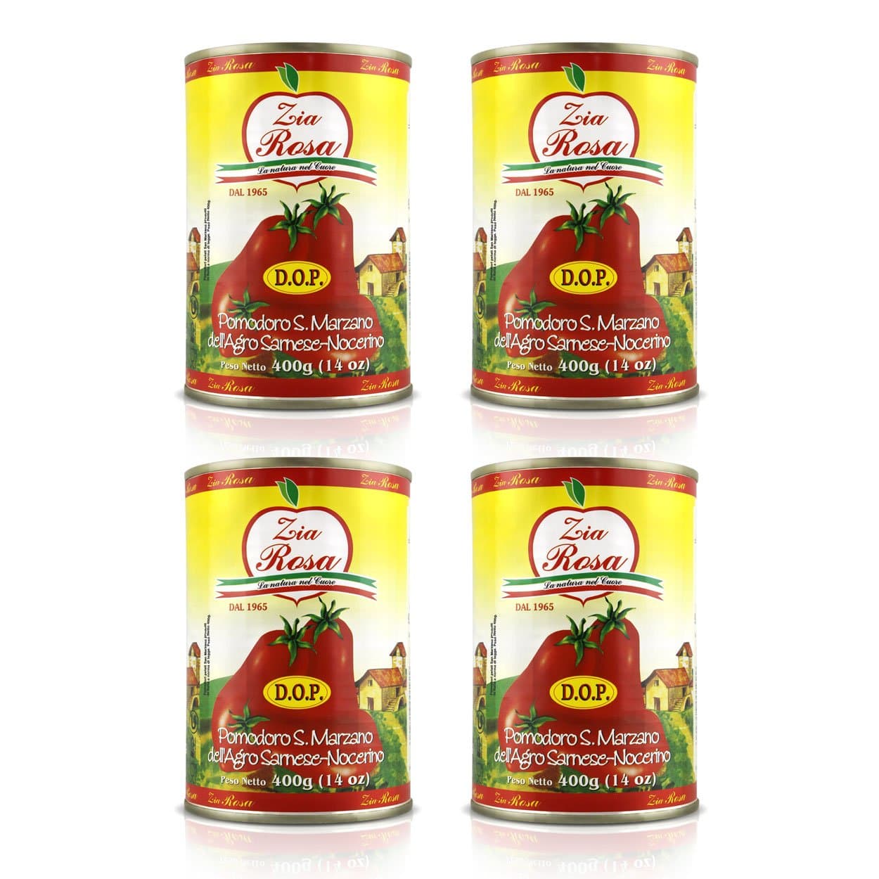 Zia Rosa San Marzano Tomatoes D.O.P. (4 x 400g)