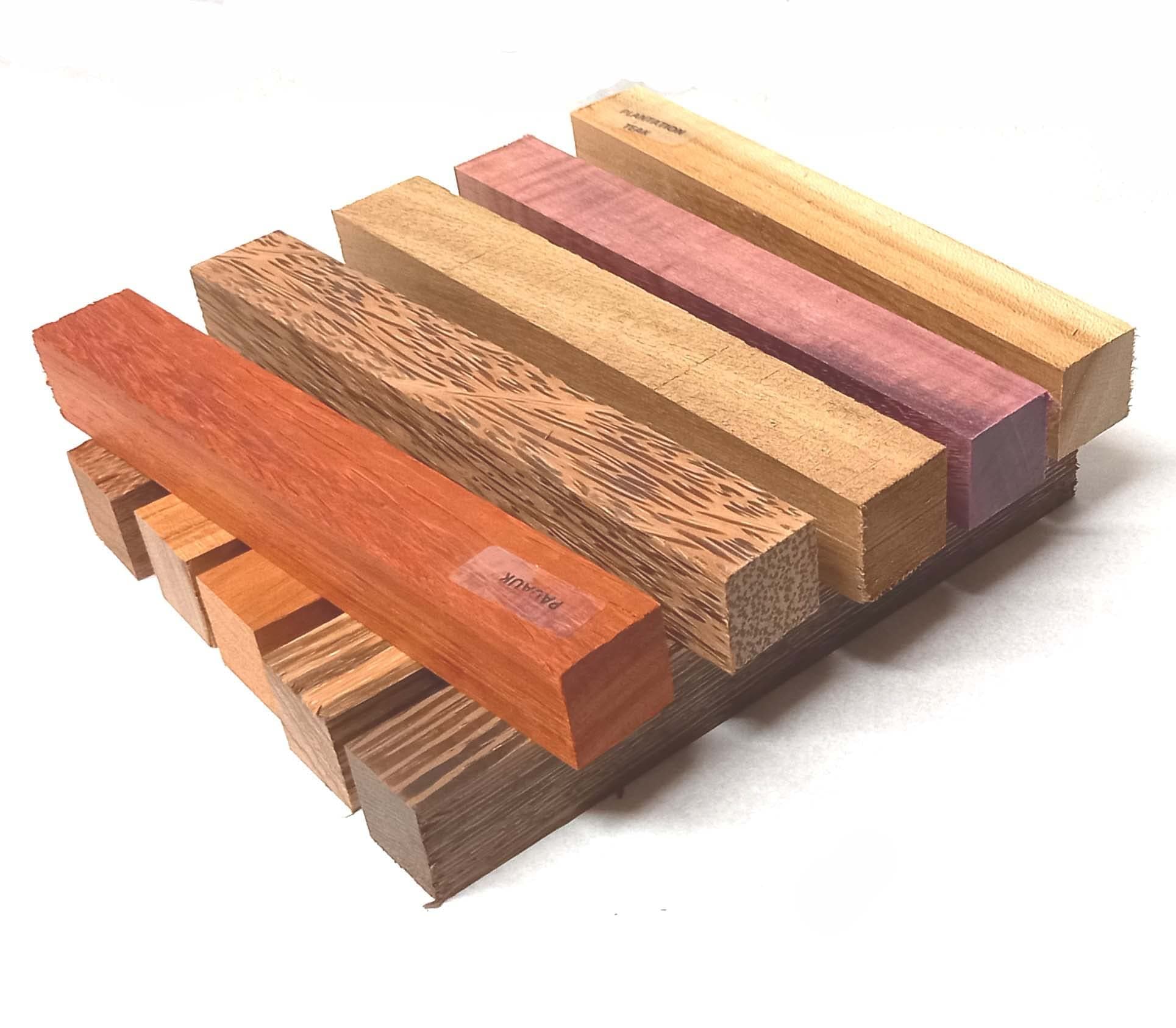 Exotic Woodturning Pen Blanks - MIXED PACK 10 - THE BIG PACK