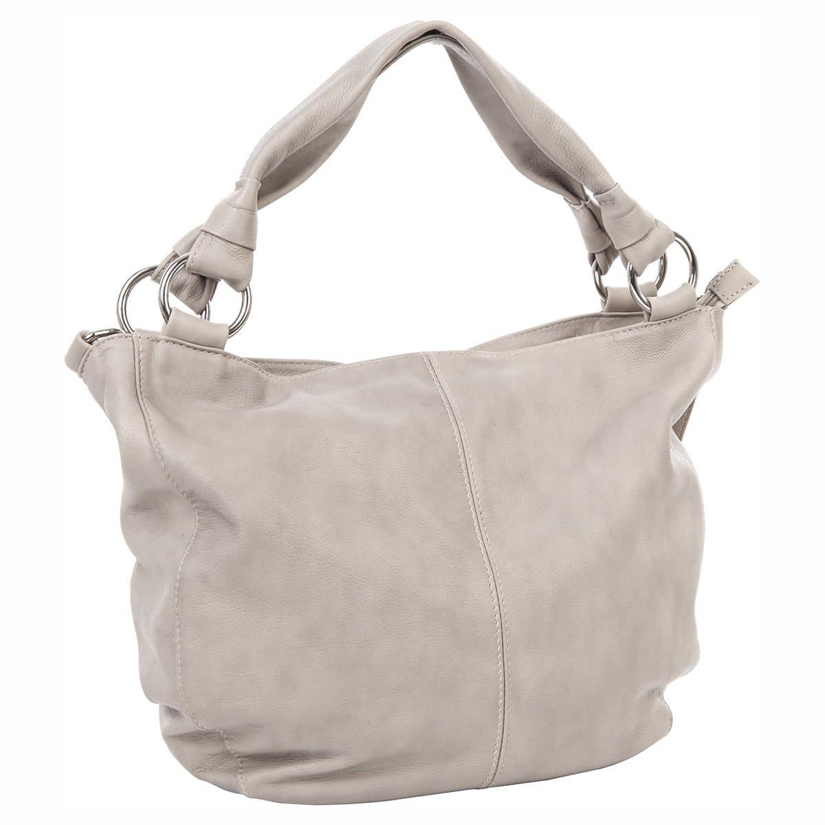 EASTLINE Ladies' Bag, shoulder bag leather taupe
