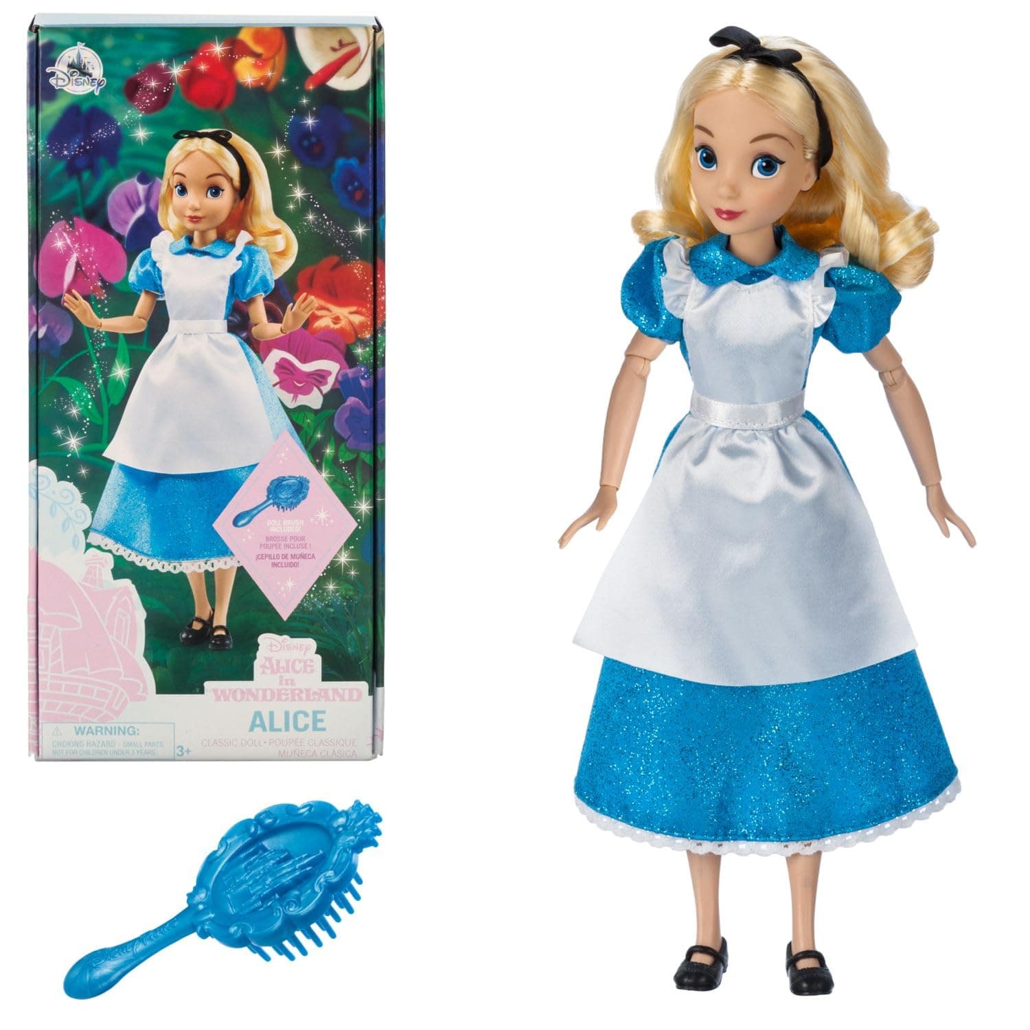 Official Alice Classic Doll from Alice in Wonderland - 10-Inch - Detailed Design Recapturing Movie Magic - Perfect for Fans & Collectors