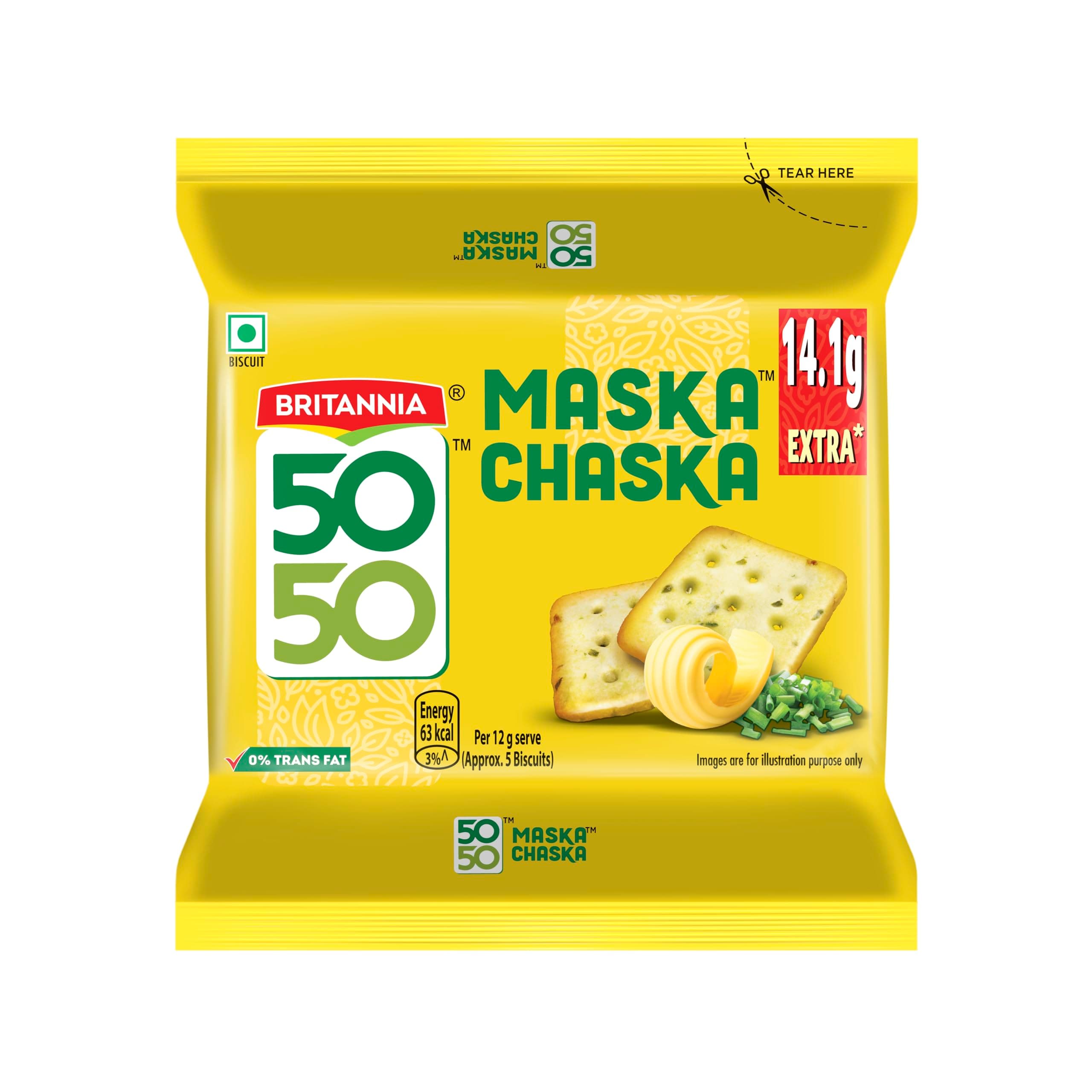 Britannia 50-50, Maska Chaska, 105 gram