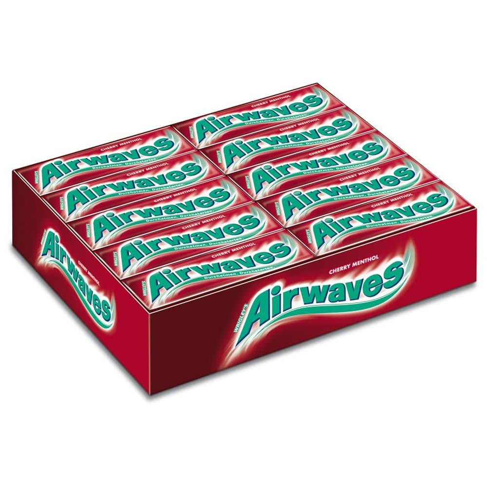 Cherry Menthol Gum. Case of 30 Packs
