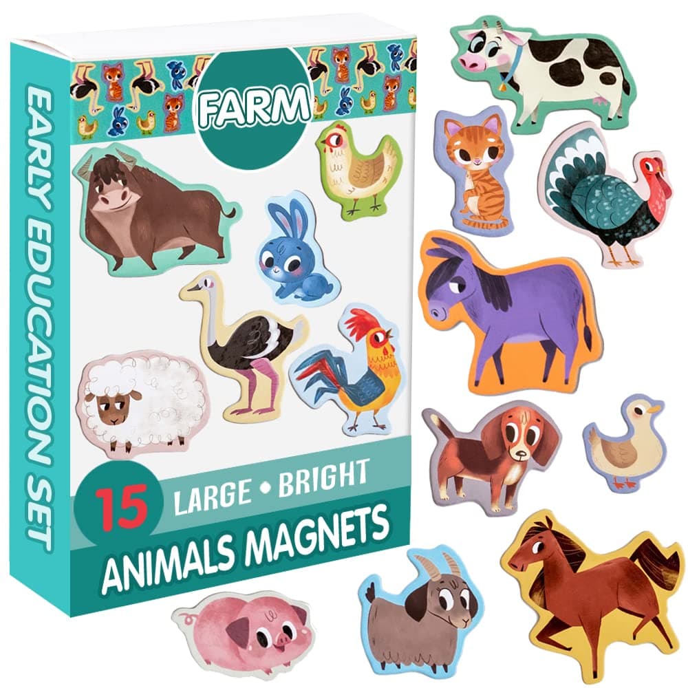 15 Fridge Magnets for Toddlers - Farm Animals
