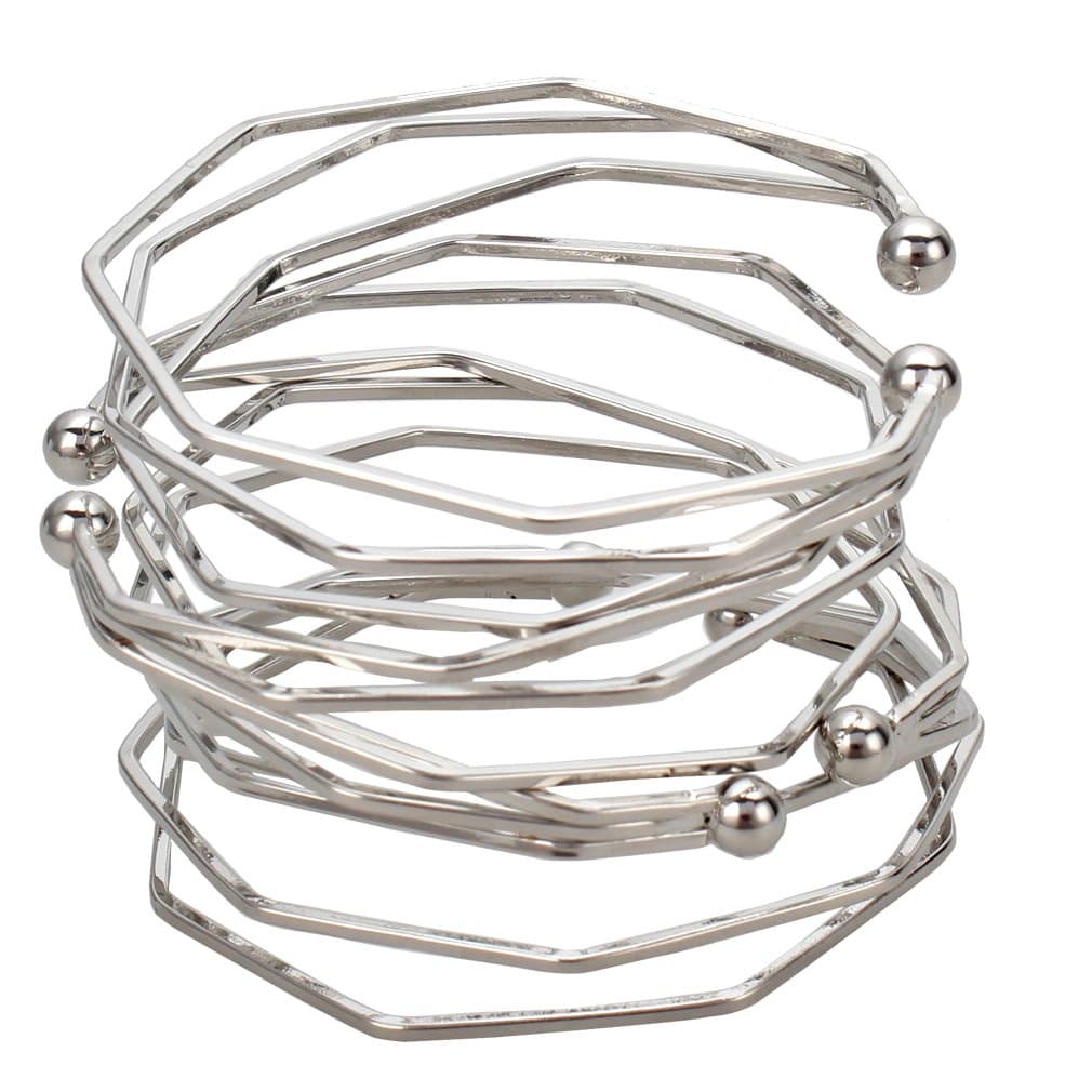 YISSION 4 Pack Fashion Simple Three-Dimensional Irregular Bracelet Bracelets for Women Girl