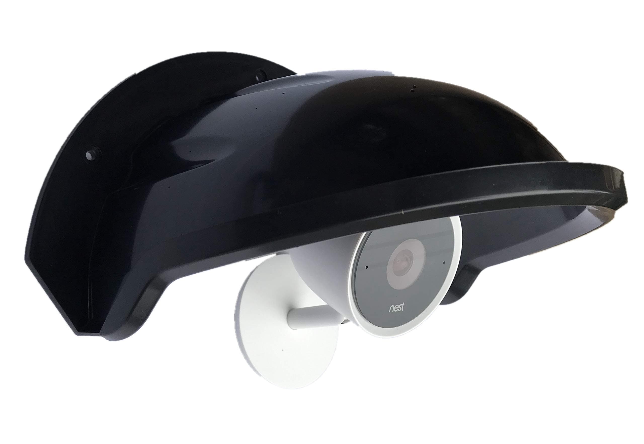 Ade Advanced OpticsUniversal Sun Rain Shade Camera Cover Shield for Nest/Ring/Arlo/Dome/Bullet Outdoor Camera - BLACK (1)