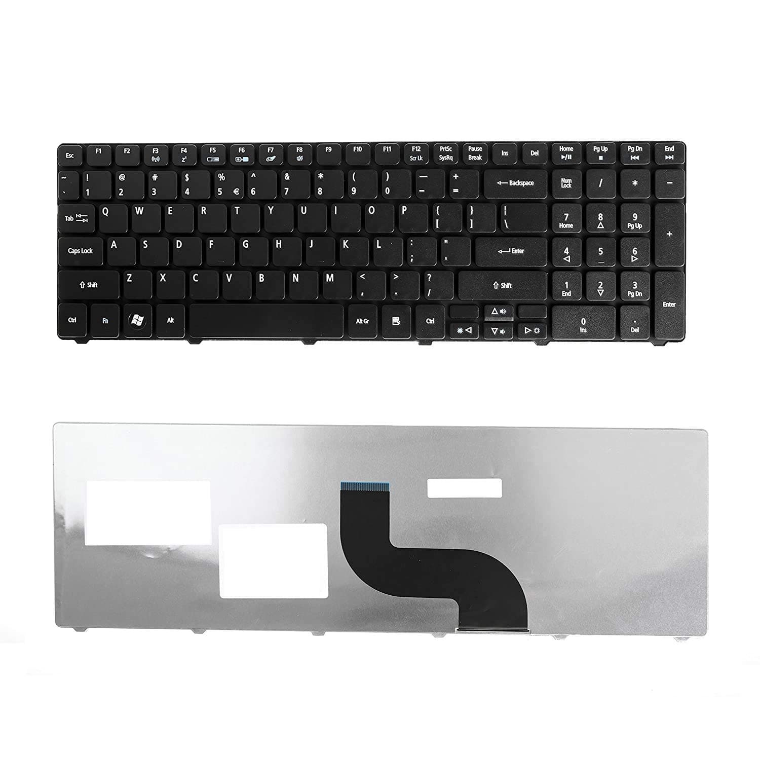 TechSonic Compatible Laptop Keyboard for Acer 9J.N1H82.01A Black