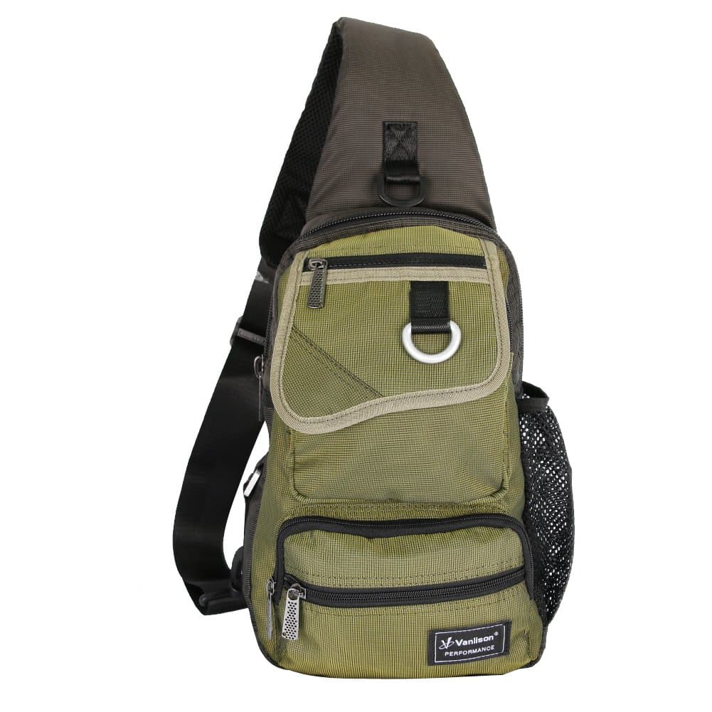 Vanlison Sling Bag Chest Shoulder Backpack Crossbody Multipurpose Daypack For Men Women