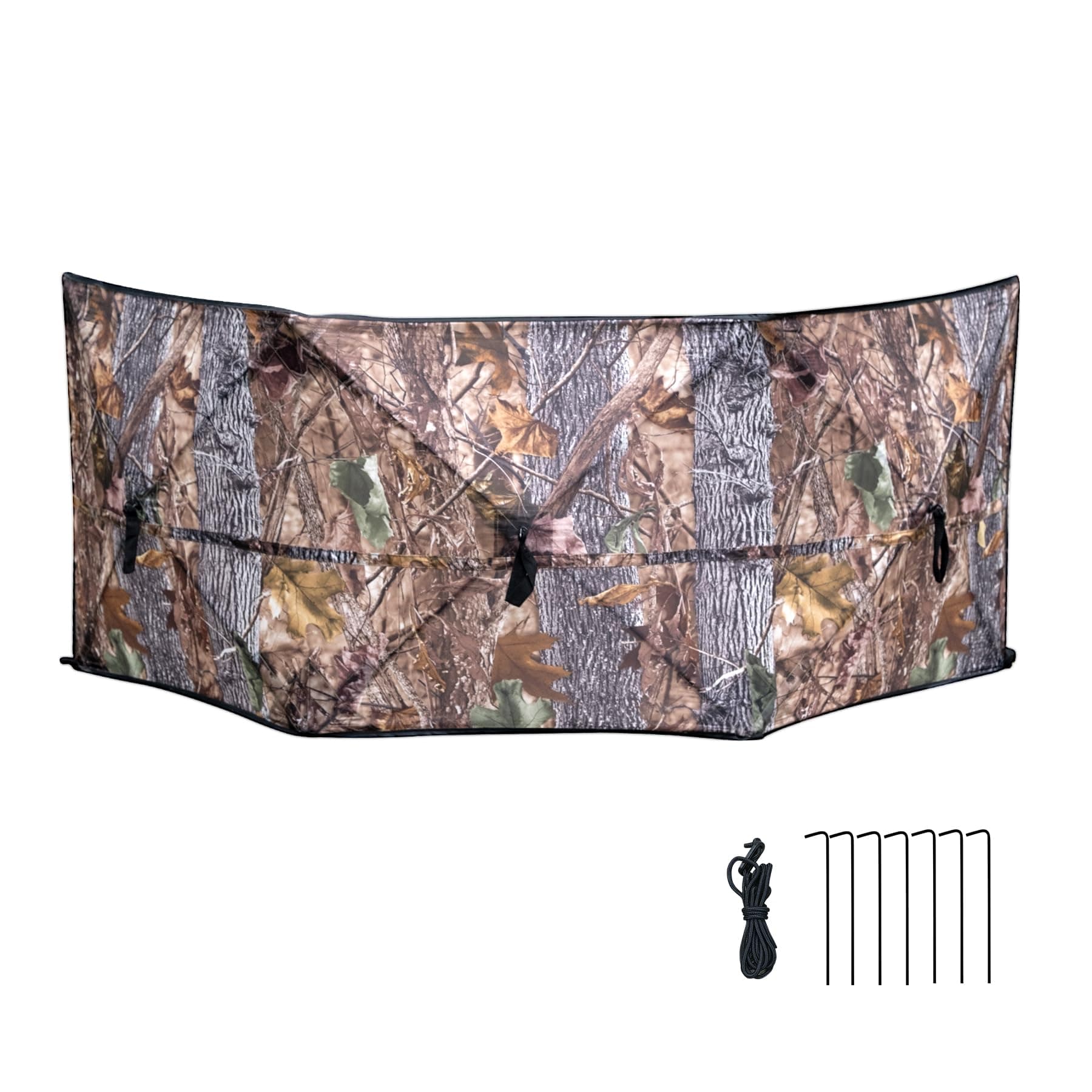 WTVIDAS Pop Up Ground Blind,Portable Hunting Blind for Duck Turkey,Ground Blinds for Deer Hunting,Quick Setup Durable Lightweight Three-Panel,Low-Noise Grass Camo Hunting Camouflage Accessory