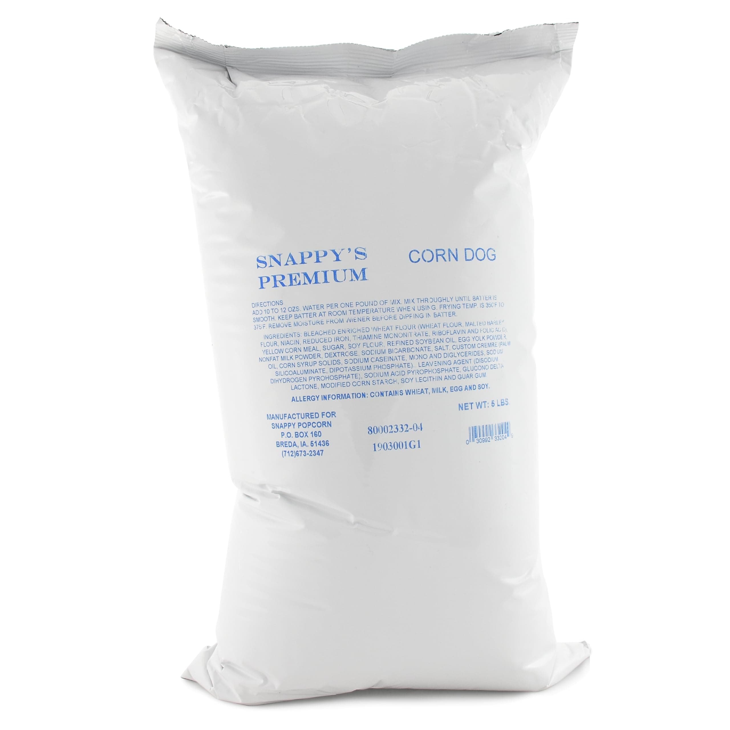 Premium Corn Dog Mix, 5 lb Bag, Authentic Batter for Golden Crispy Corn Dogs