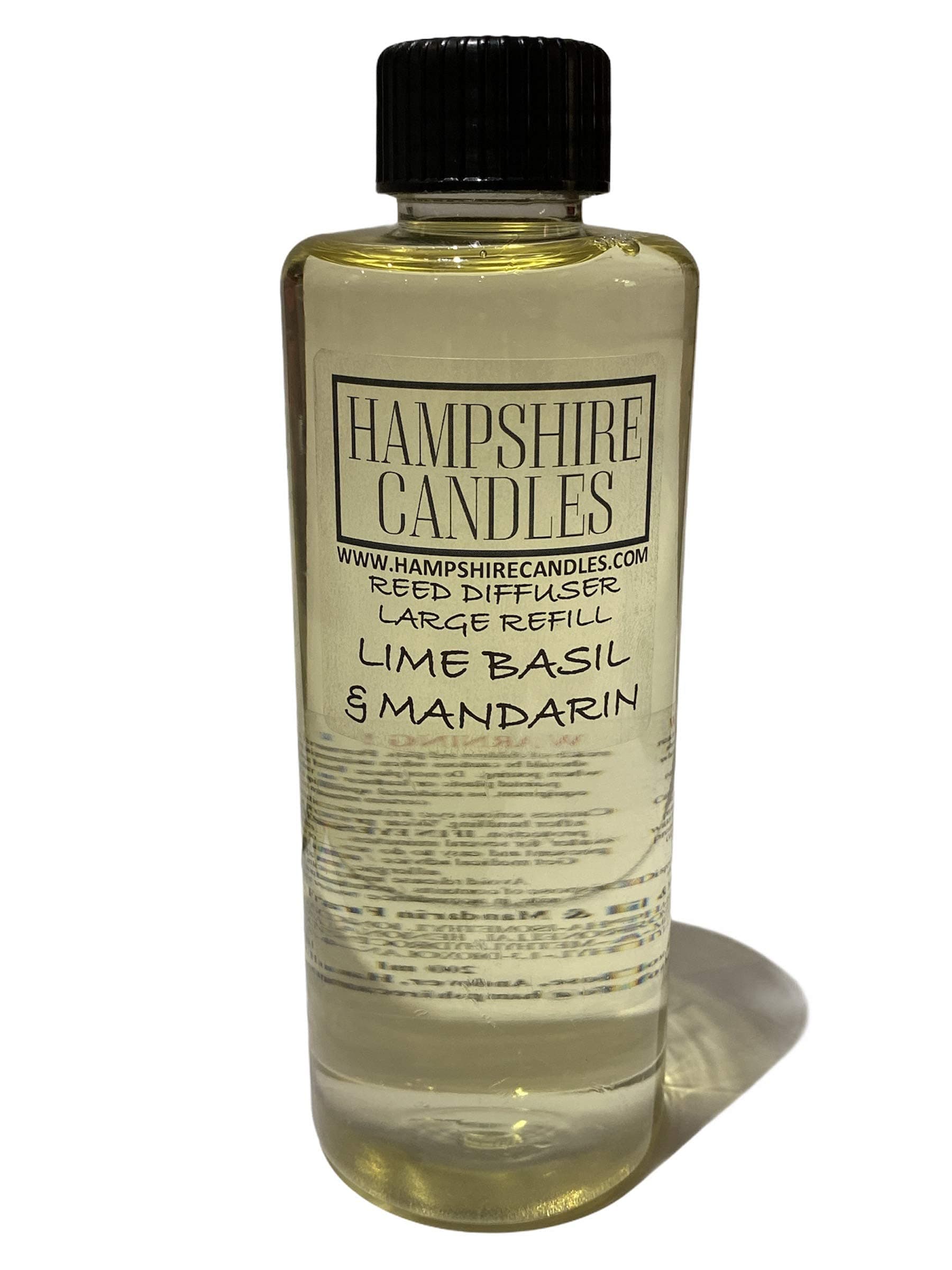 Lime Basil and Mandarin Reed Diffuser Refill | Highly Scented | Cruelty & Vegan Free (Refill 200ml)