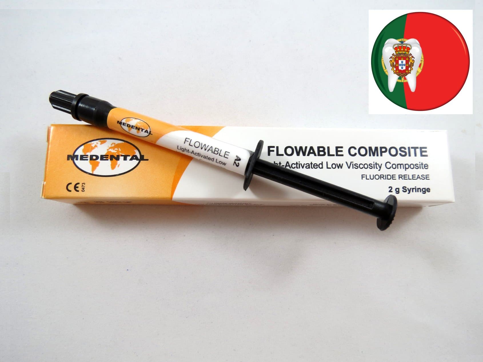 Dental Flowable Light Cured Composite Refill Syringe Shade A2 MEDENTAL