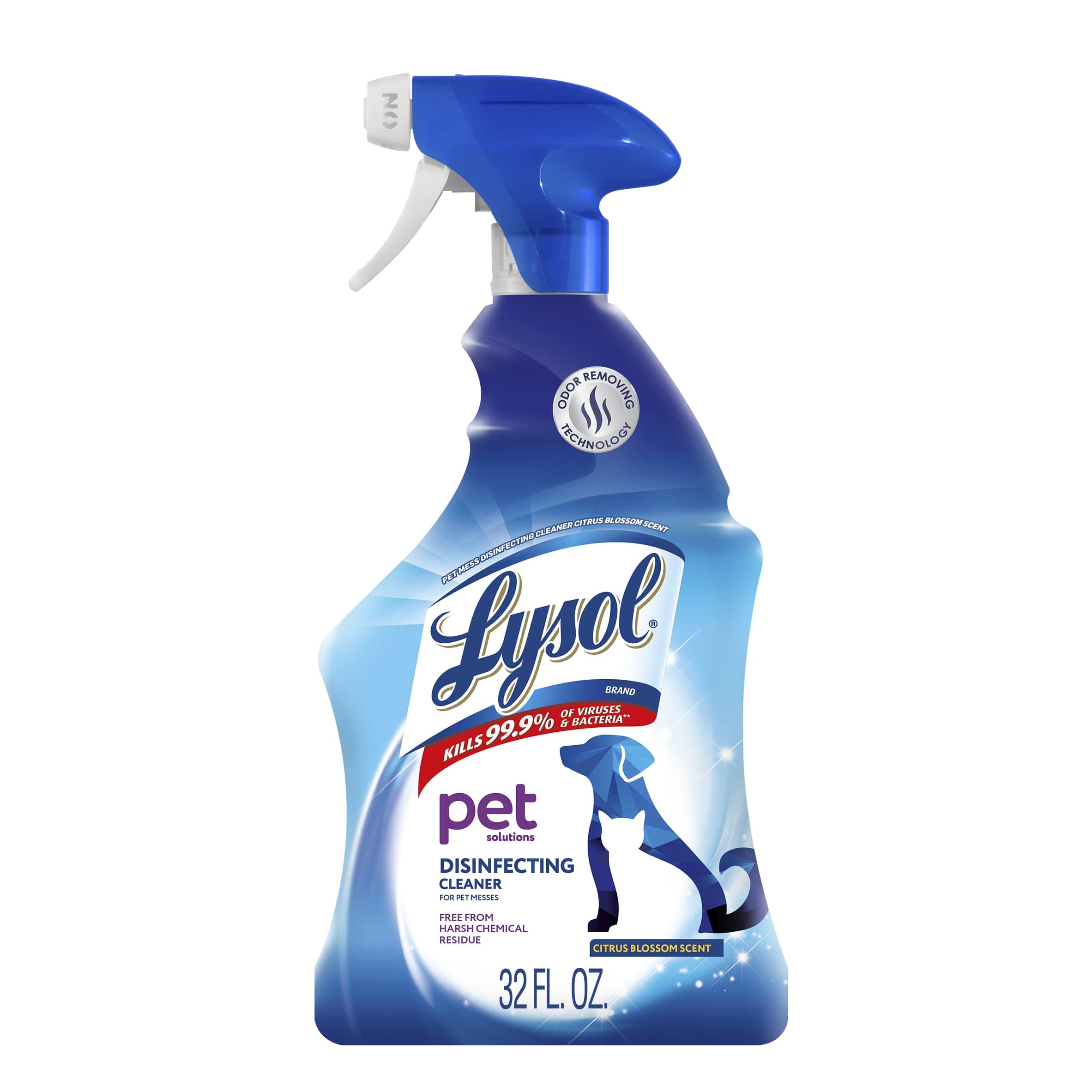 LYSOL Pet Solutions – Disinfecting Cleaning Spray, Citrus Blossom Scent, 32 Fl Oz.