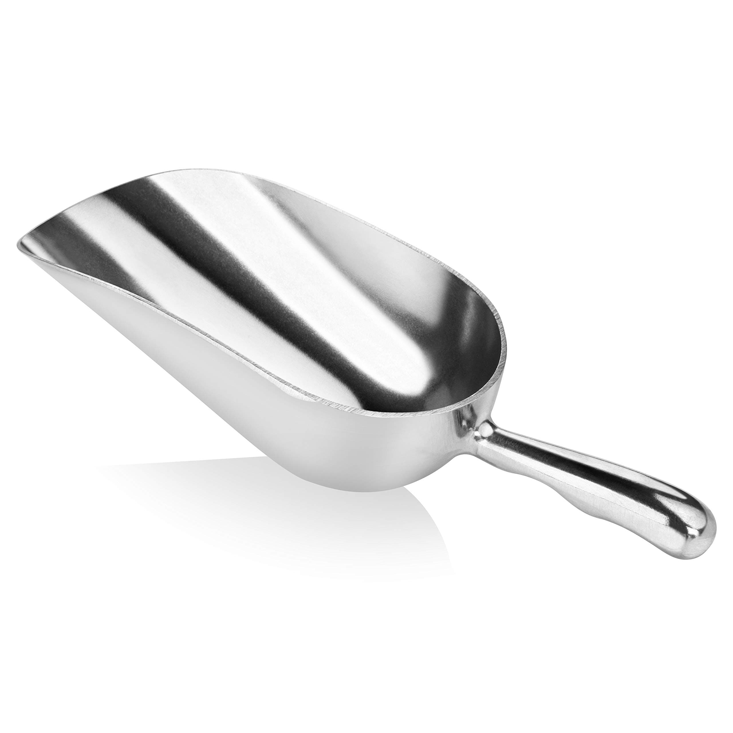 New Star Foodservice 34523 Cast Aluminum Utility Scoop, 12-Ounce