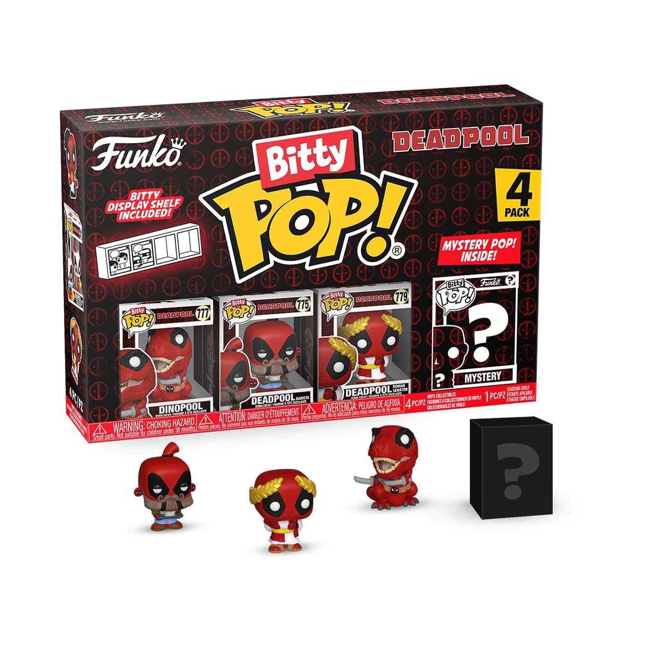 FUNKO Bitty POP!: Deadpool - Dinopool 4-Pack