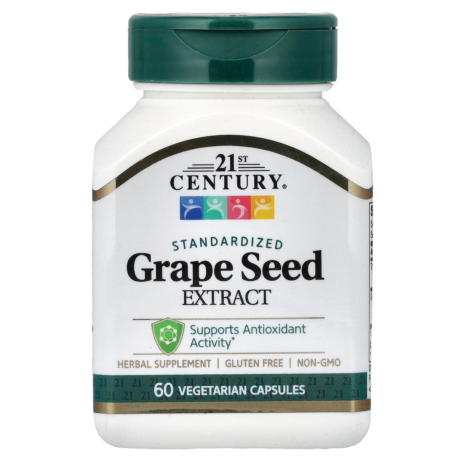 21st Century Grape Seed Extract Veg Capsules, 60 Count (21378)
