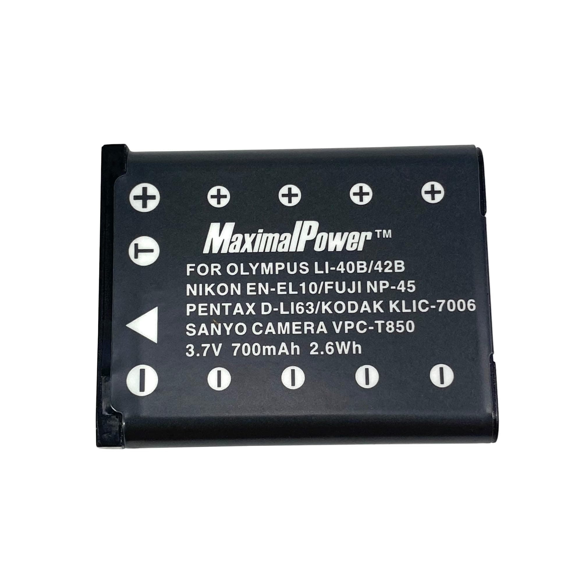 Li Ion Rechargeable Battery Pack for Digital Camera/Video Camcorder Compatible with Olympus Li 40B, Li 42B, Li40B, Li42B, L142B, L1 42B
