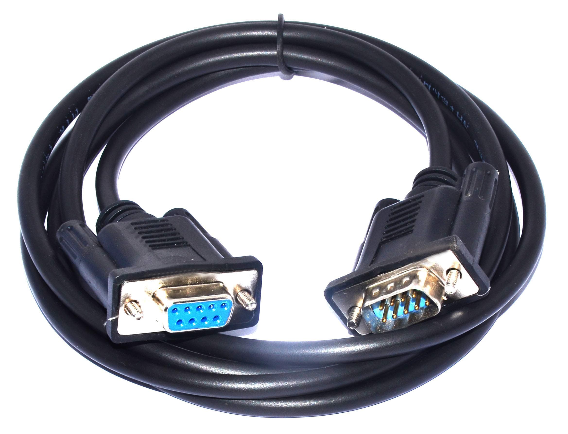 MAENT™ RS232 Male Female DB9 male to Female Serial Pin Cross cable data converter cable (1.5 Mtr.)
