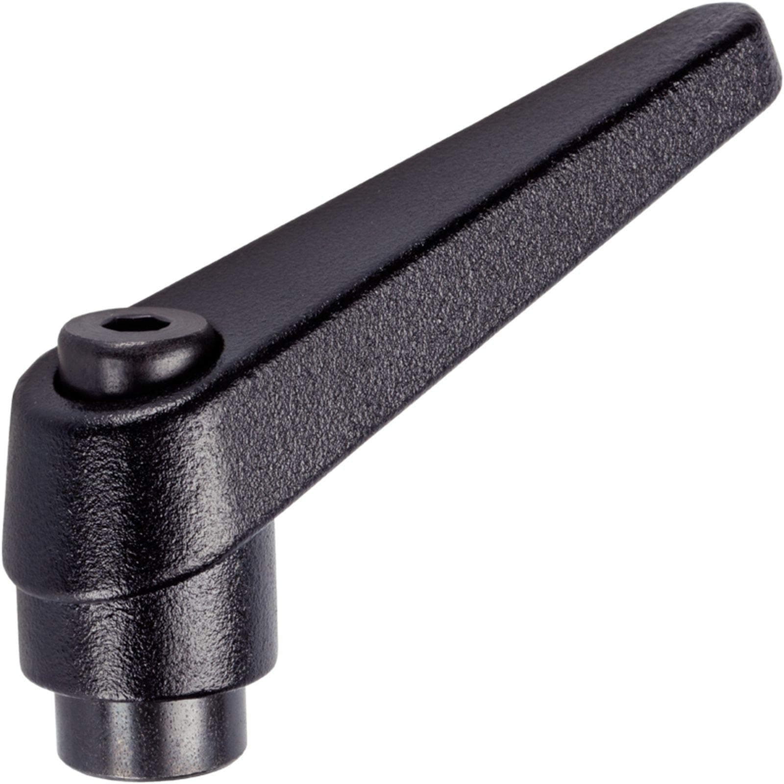 Halder 24400.0124 Adjustable Clamping Lever – Black, D1 14 mm/D2 – M6