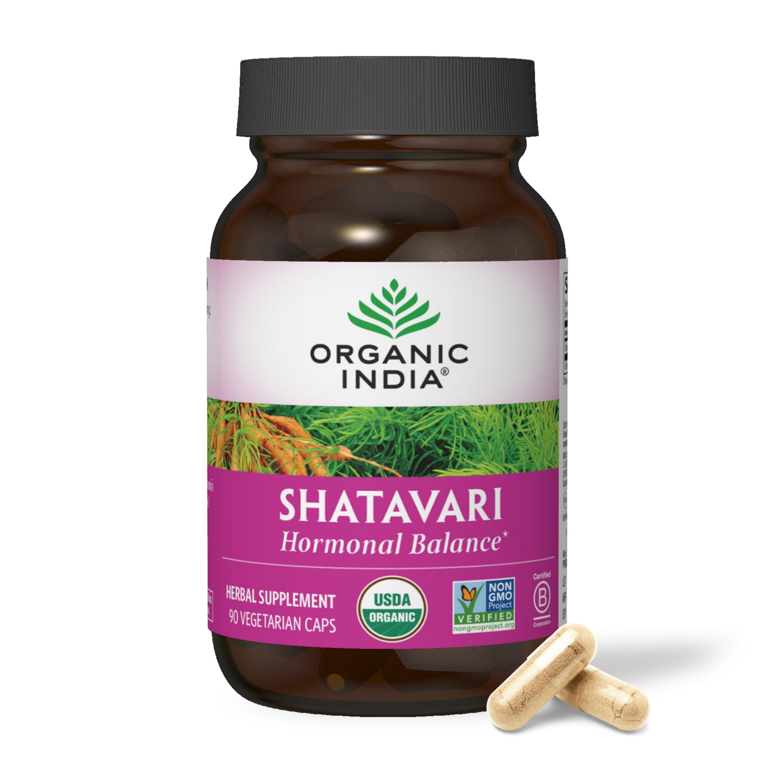 Shatavari Herbal Supplement - Supports Hormonal Balance, Immune and Inflammatory Response, Vegan, Gluten-Free, USDA Organic, Supports Reproductive Health - 90 Capsules