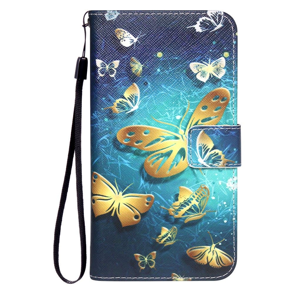 Dooki, Huawei P10 Lite 2017 Case, PU Leather Flip Stand Wallet Cover Case for Huawei P10 Lite 2017 with Credit Card Slot & Wrist Strap (A-01)