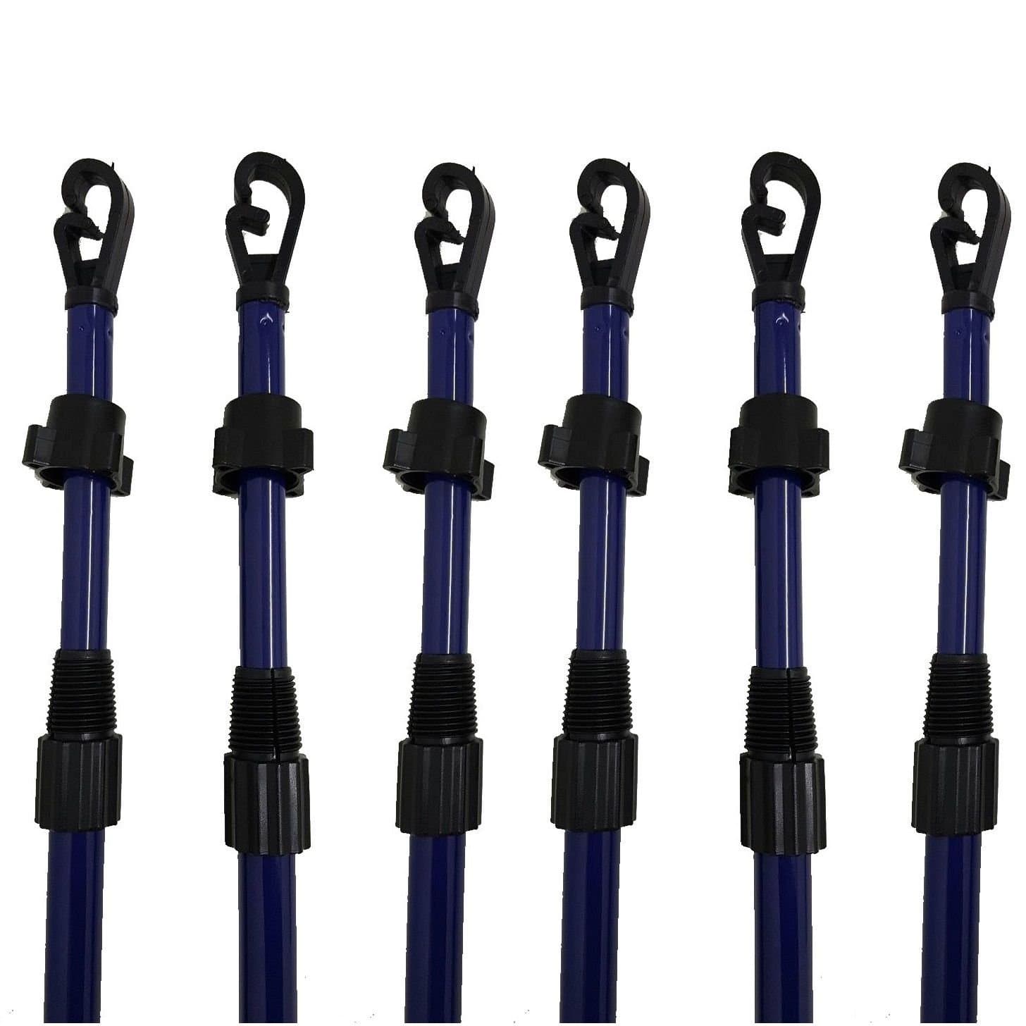 Kingfisher 2.4M Metal Heavy Duty Washing Line Prop Telescopic Home Garden Pole Clothing Laundry Support (6)