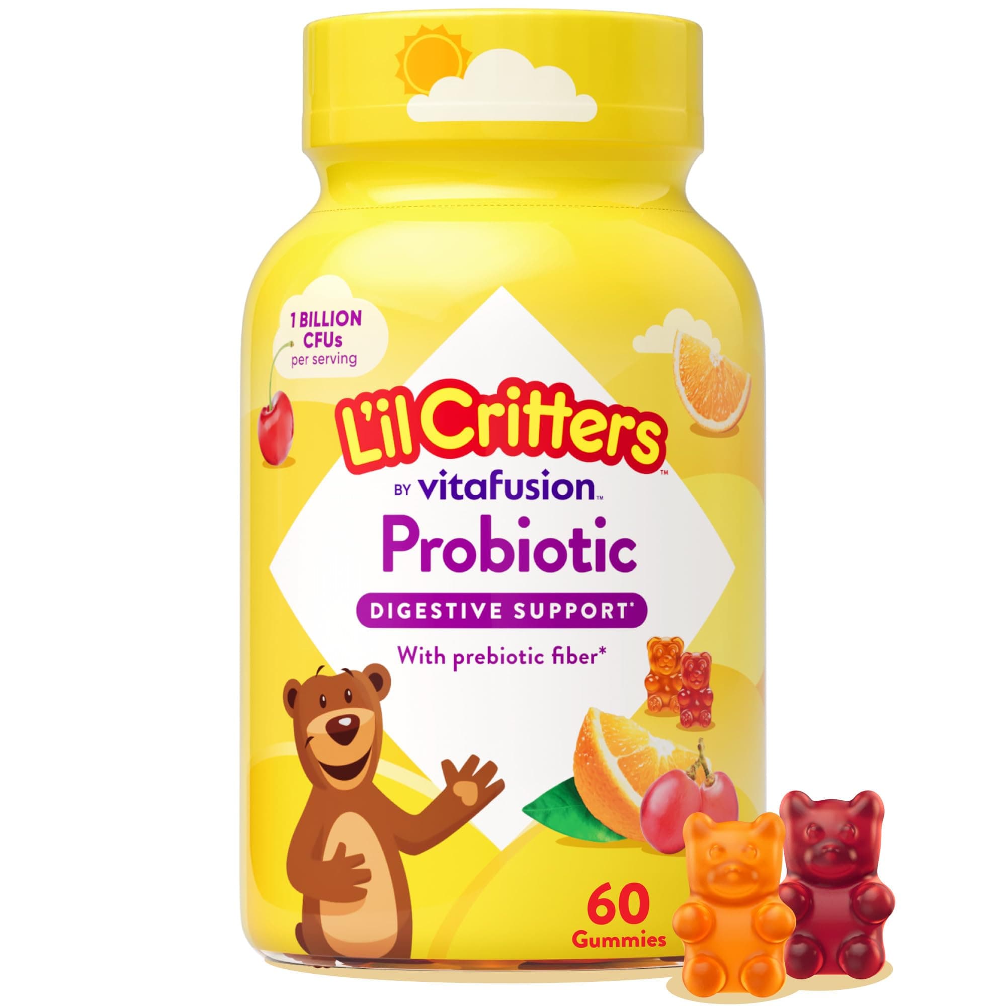 Lil Critters Kids Probiotics Gummies, 60 Count