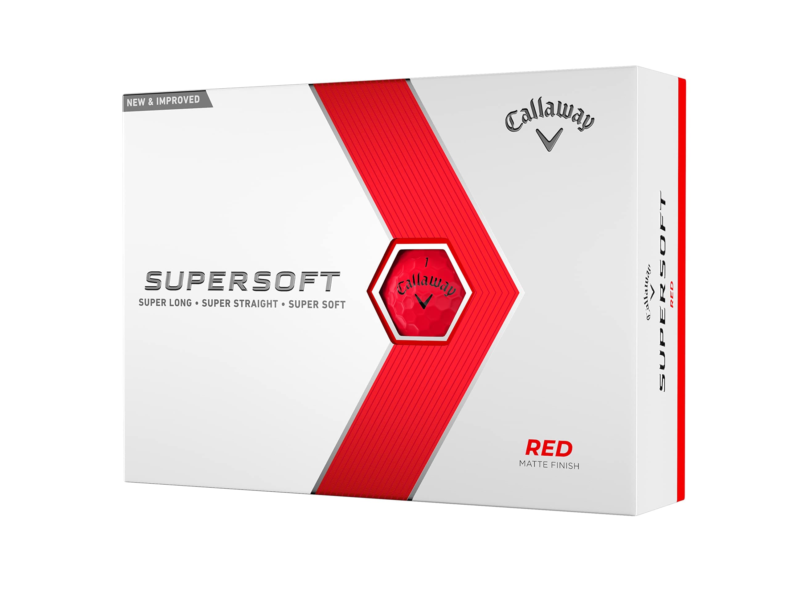 Golf Supersoft Golf Balls (2023, Red)