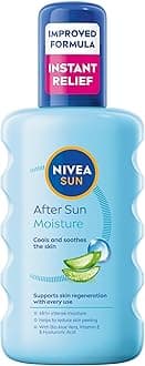 SUN After Sun Moisture Spray (200 ml), 48H Moisturising Spray with Organic Hyaluron and Aloe Vera to Soothe, Soften and Relieve Signs of Sun-Stressed Skin