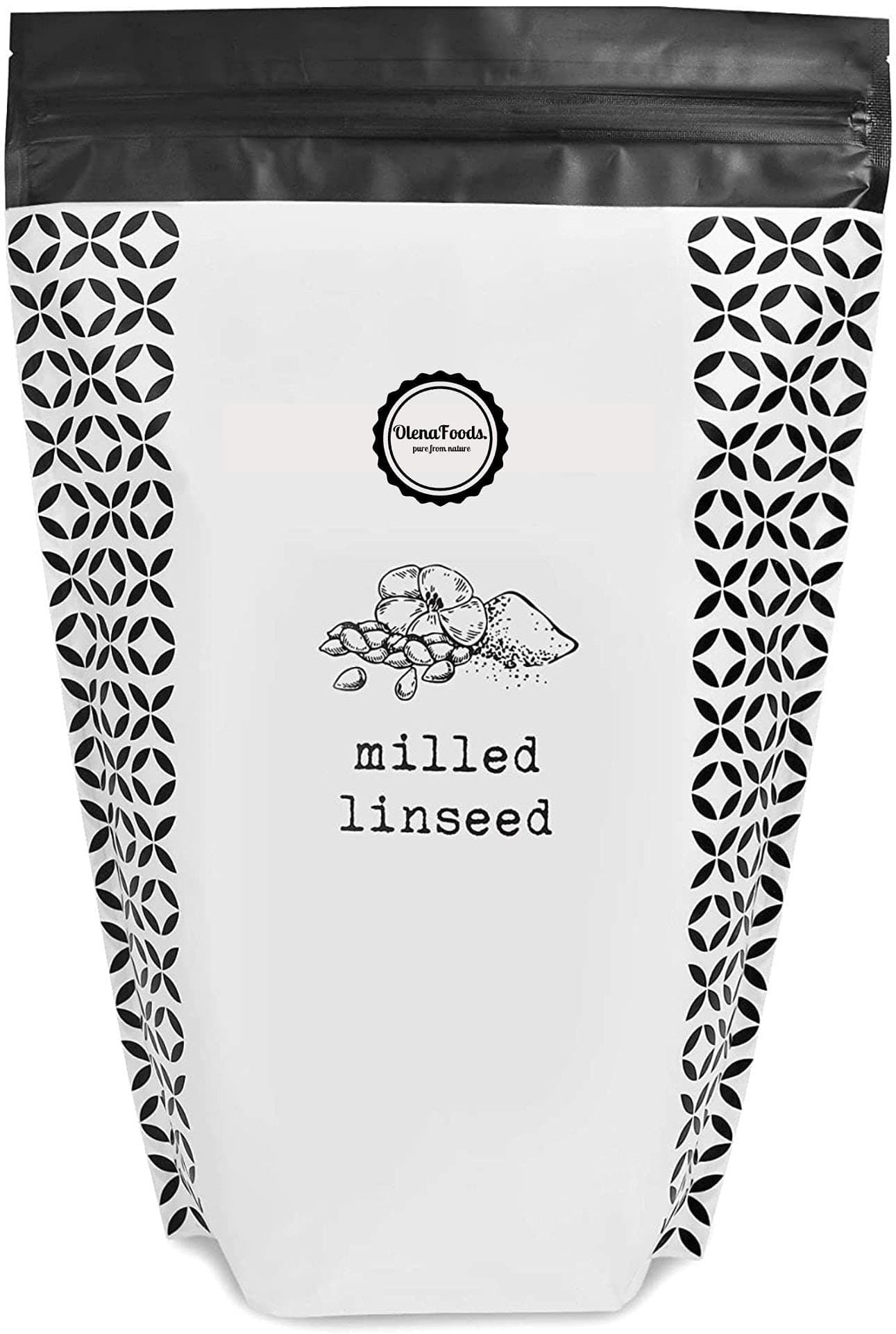 Milled Linseed 1 Kg Ground Linseed Seeds Flaxseed Meal Flax Seed