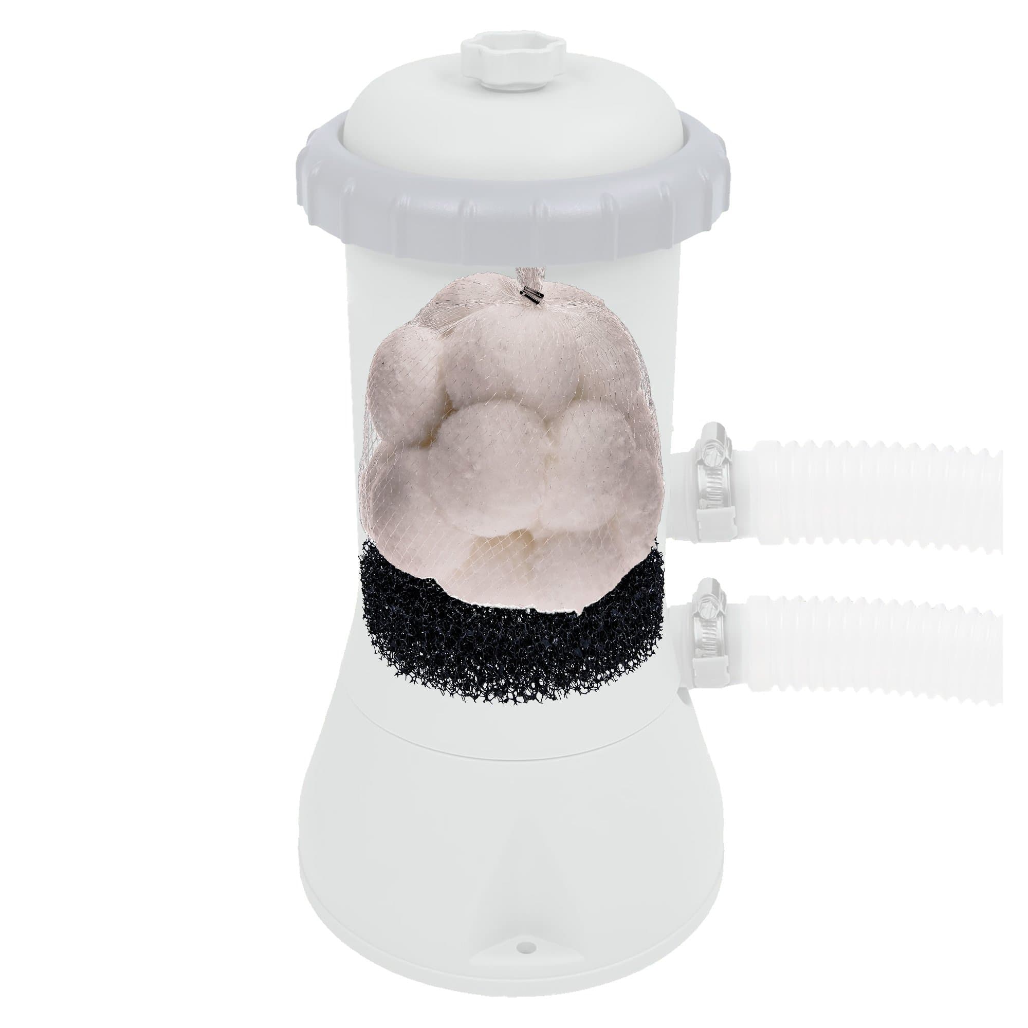 Set of 2 alternative to conventional filter cartridges for Intex pool or Bestway, size 3