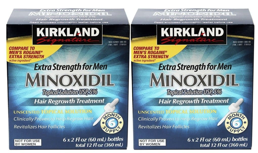 12-Month Kirkland Extra Strength Minoxidil Topical Solution USP 5% Hair Regrowth