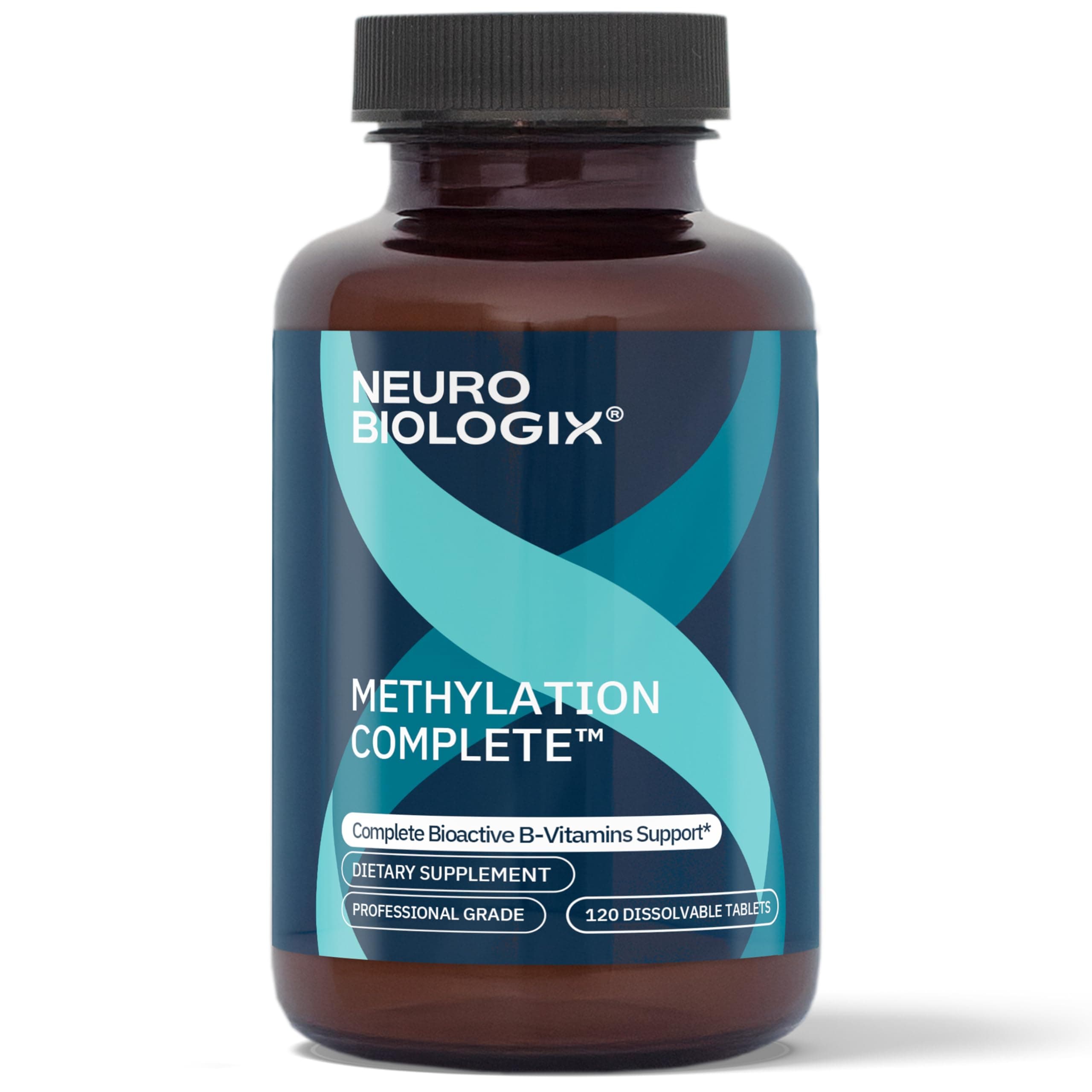 Neuro biologix Methylation Complete™ 120 Sublingual Tablets with Bioactive B12, Methyl Folate with a Light Fruit Punch Flavor for Focus, MTHFR & MTRR Gene Mutations, Vegan & Gluten Free