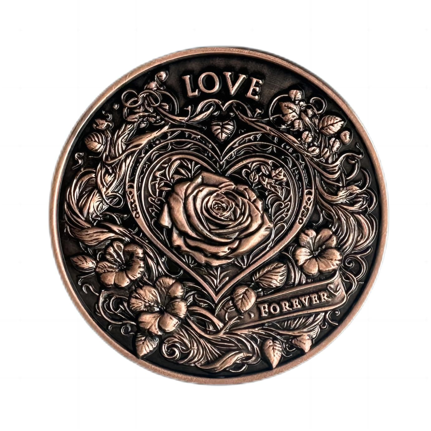 Love Coin Collection Challenge Coin: Unique Memento and Pocket Token Gift to Inspire and Make Him/Her Lucky - Perfect Commemorative Gift to Show Your Love and Appreciation