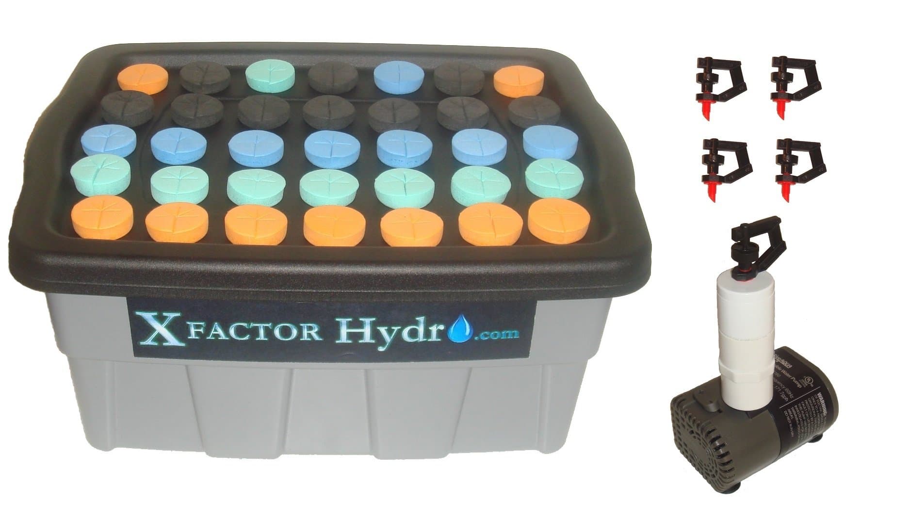 Xfactor Hydro® 35 Sites = 210 Clones!! DWC-AEROPONIC Hybrid Cloner