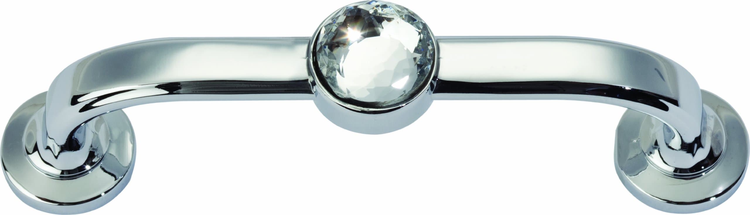 Atlas Homewares344-CH Legacy Crystal Polished Chrome 3.7-Inch Bracelet Pull