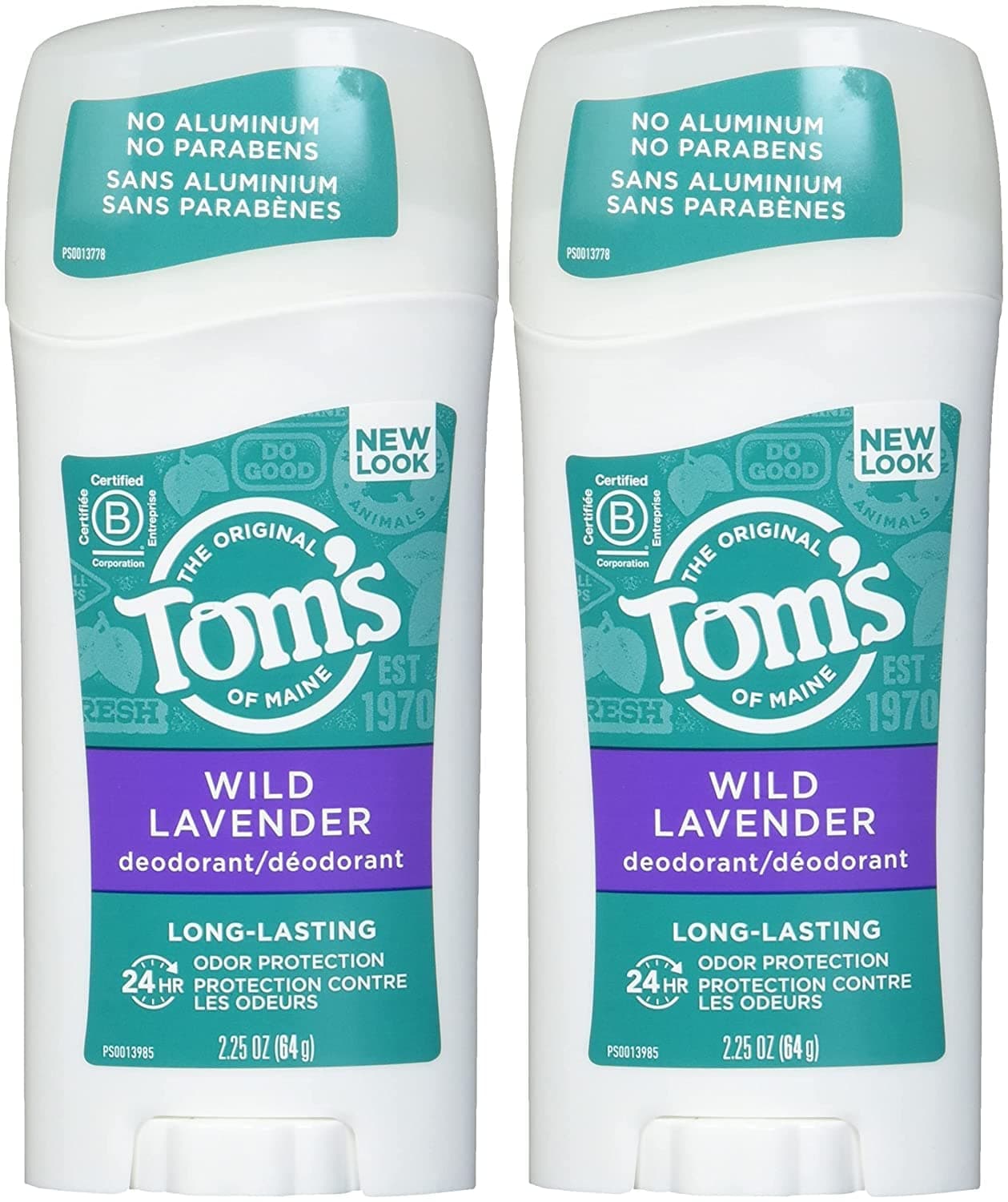 Natural Long-Lasting Deodorant Stick Lavender 2.25 Oz (Pack of 2)